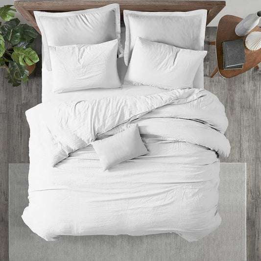 Kotton Culture 3 Pc Queen Size Duvet Cover Set 100% Egyptian Cotton - Luxury 1000 Thread Count Hotel Quality, Soft, Breathable, Comforter cover with Zipper Closure & Corner ties (White,Queen 90"x 90")