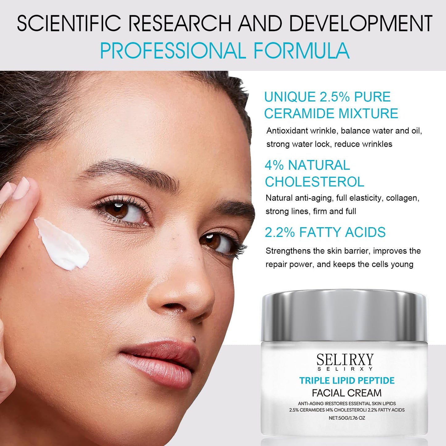 Nodfens Triple Lipid-Peptide Cream, Restore & Fix Mature Skin Advanced Face Cream for Radiant, Smooth Skin Recovery Cream Face Moisturizer Facial Cream