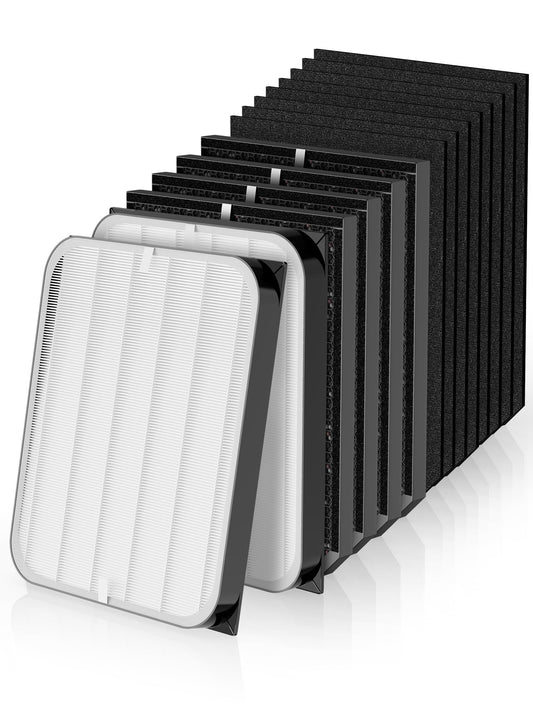 3000 Replacement Filter Compatible with Airdoctor 3000 Serie Air Purifier - fits AD3000 AD3500 AD3500i, 2 High-Efficiency Filter + 4 VOCs Filters + 8 Pre-Filters, Compare to ADF3001 ADF3002 ADF3003