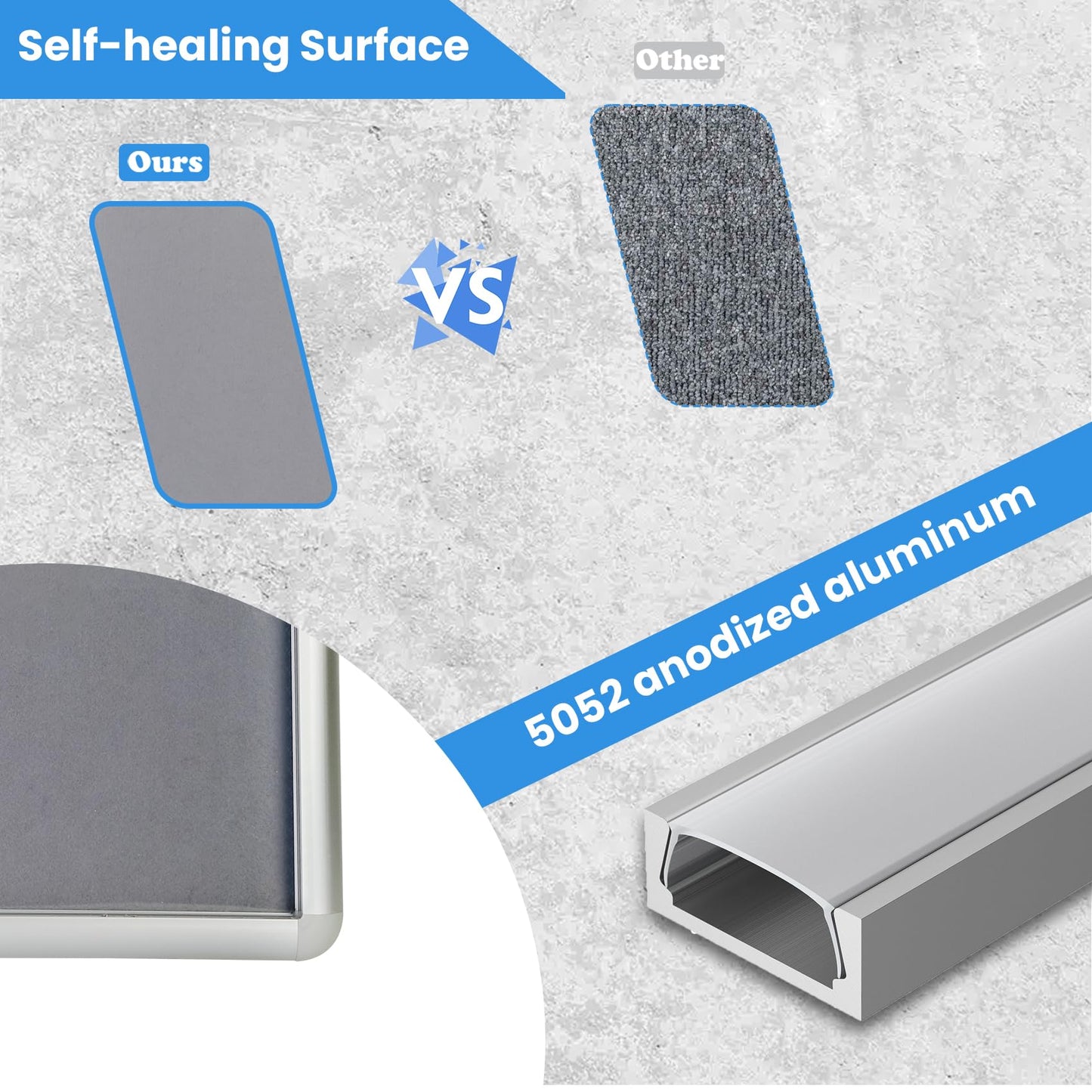 Magula Enclosed Bulletin Board Tamper-Proof Dispaly Case, Aluminium Frame, Shatter Resistant Lockable Bulletin Board, Lockable Noticeboard(24"x18")