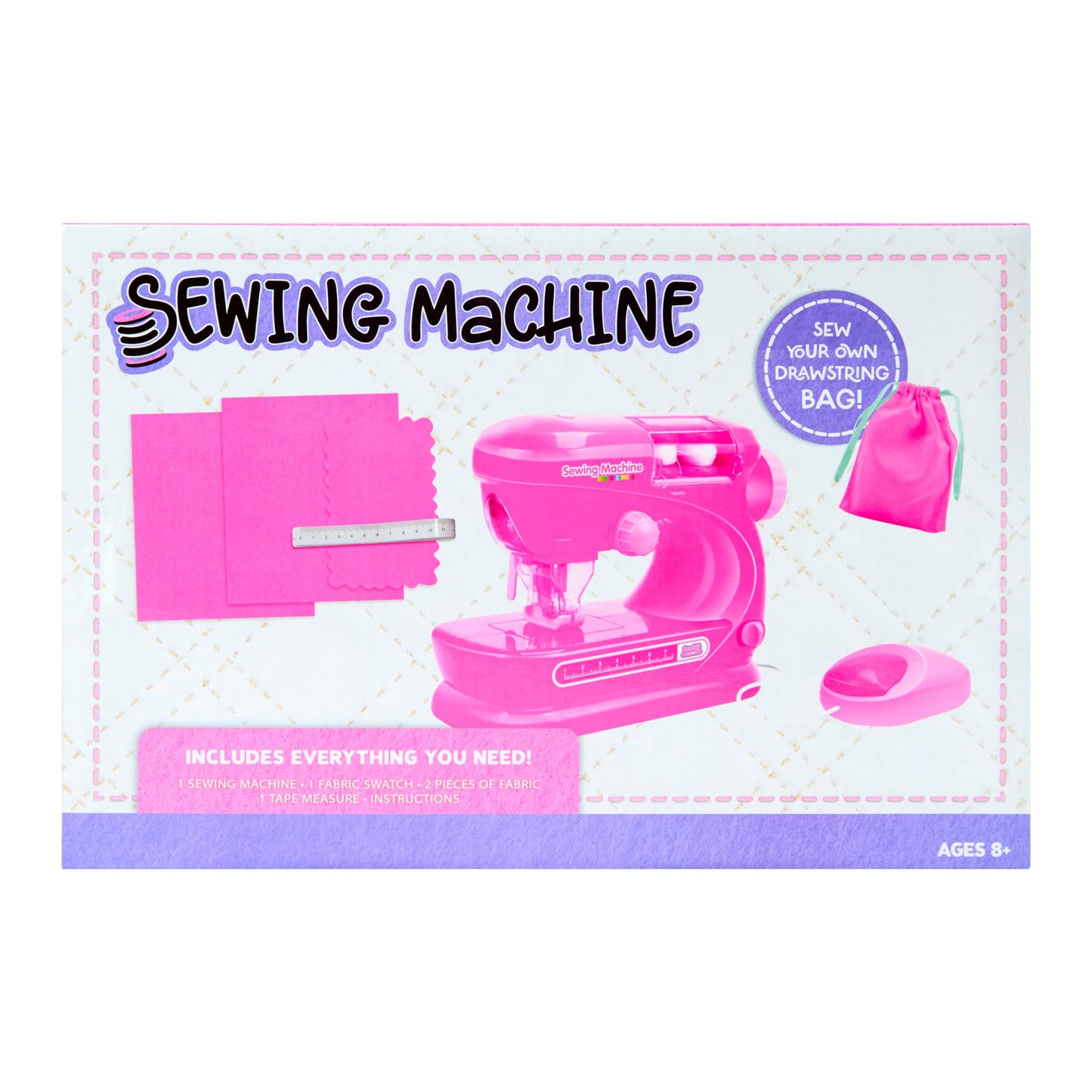 Anker Play 500659/DOM Starter Sewing Machine for Kids with Ruler and Needle, 6 Pieces, Multicolor