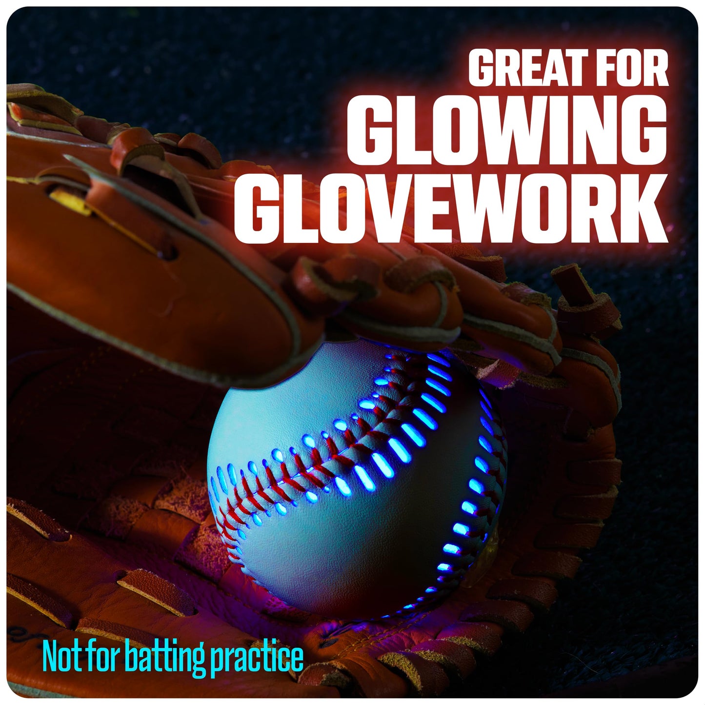 GlowCity Light up Baseball - Leather