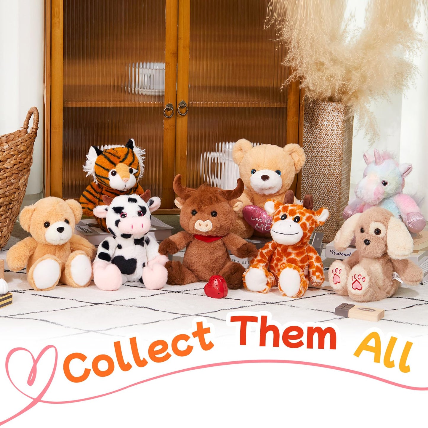 CozyWorld 30.5CM Heartbeat Teddy Bear Voice Recorder Plush Toy Stuffed Animal Soft Fuzzy Doll Gifts Messages Playback for Kids Birthday Children's Day
