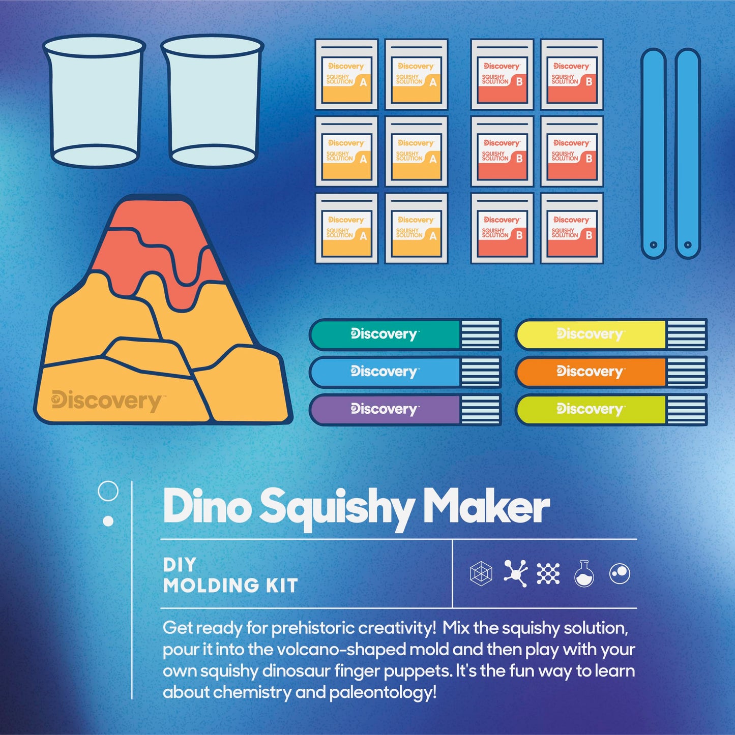 Discovery™ Dino Squishy Maker DIY Molding Kit