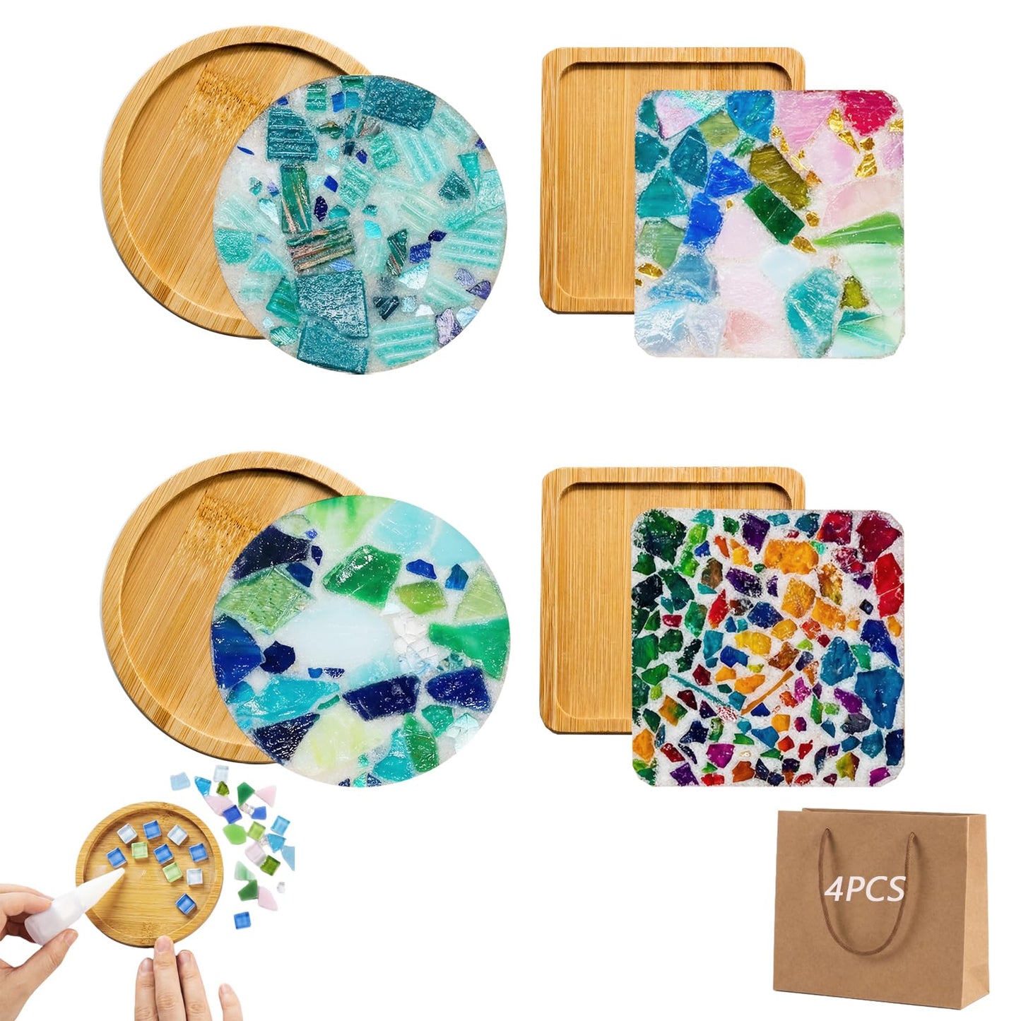 Mosaic Coaster kit (4)