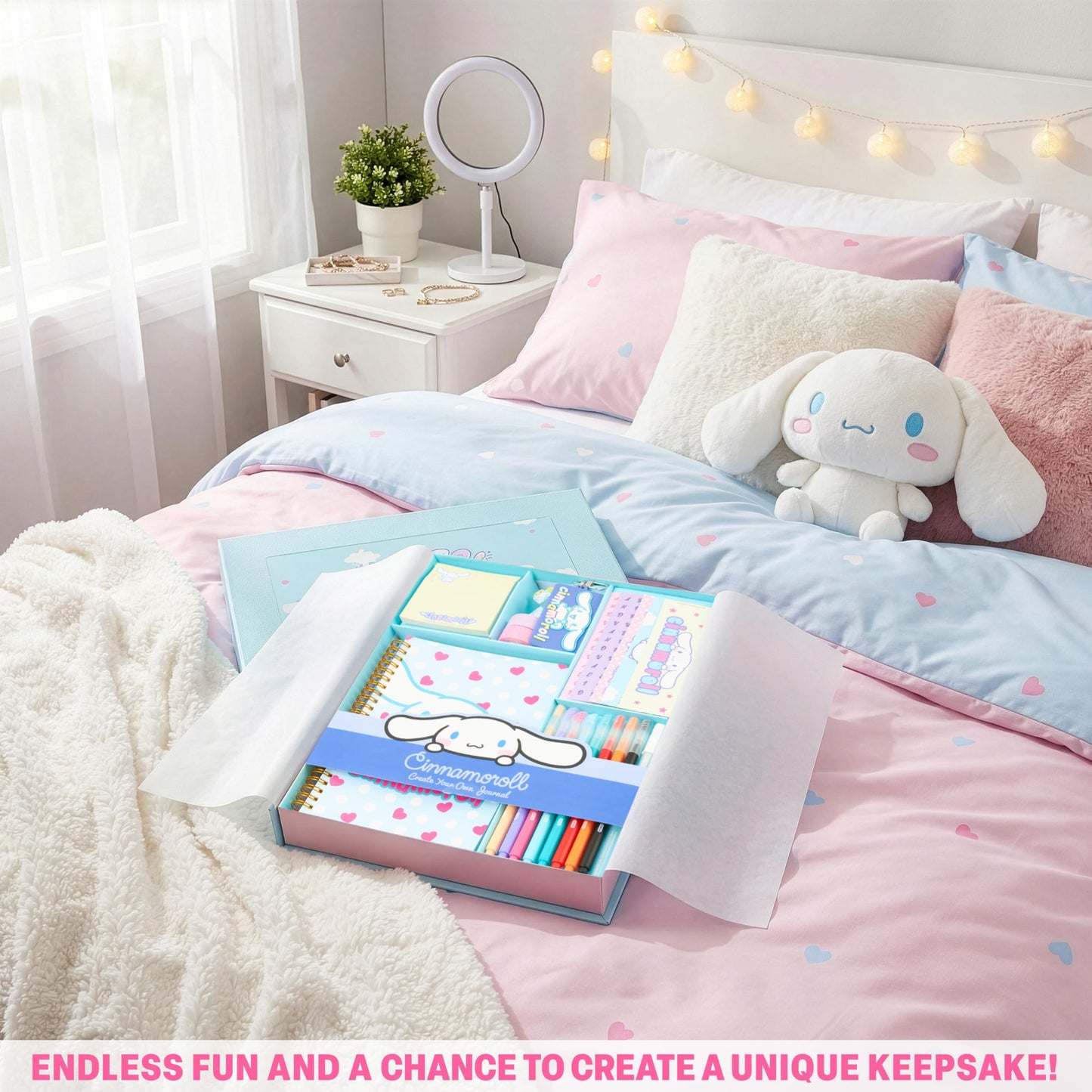 Hello Kitty Cinnamoroll Notebook (Blue Cinnamoroll)