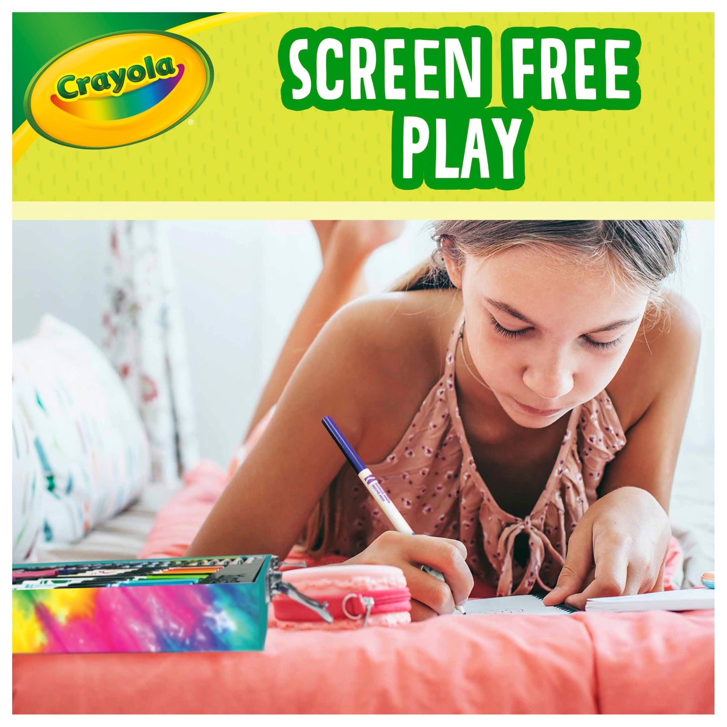 Crayola Inspiration Art Case in Pink, Portable Art & Colouring Supplies, 140Piece, Holiday, Toys, Arts & Crafts, Gift for Kids