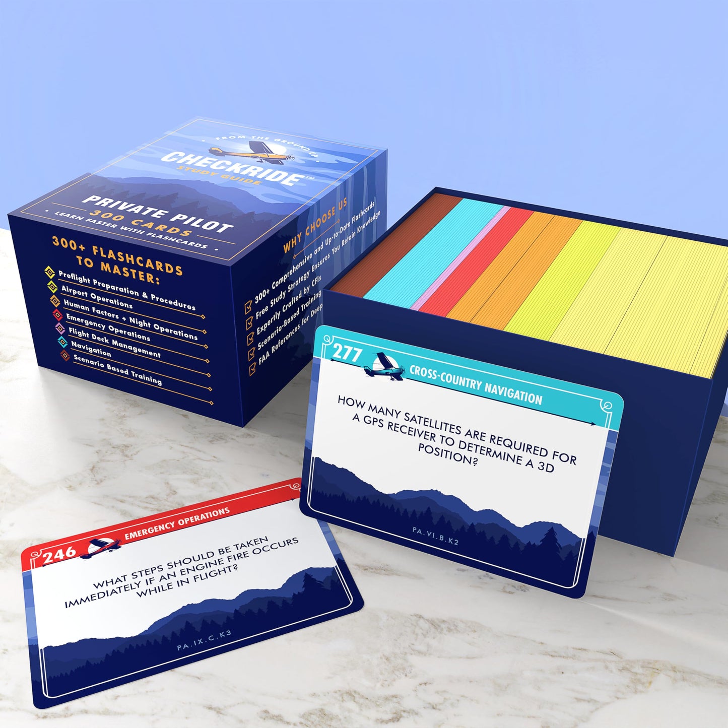 Private Pilot VFR Oral Exam Flashcards by Checkride Study Guide - 300+ Flashcards Covering All Topics Developed by CFIs - Private Pilot Oral Exam Guide