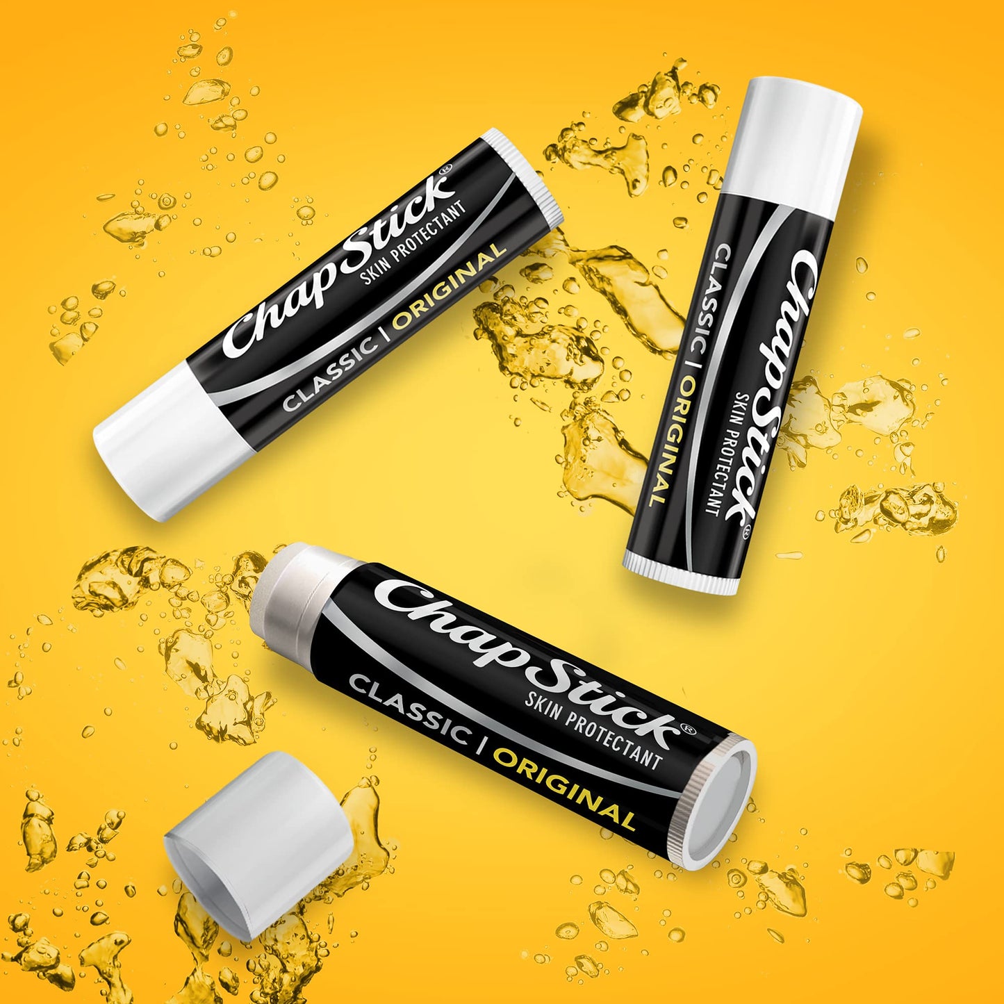 ChapStick Bulk Lip Balm, Classic Original 3-Packs (12 Sets/36 Tubes) – Moisturizing Lip Care, 0.15 Oz Ea