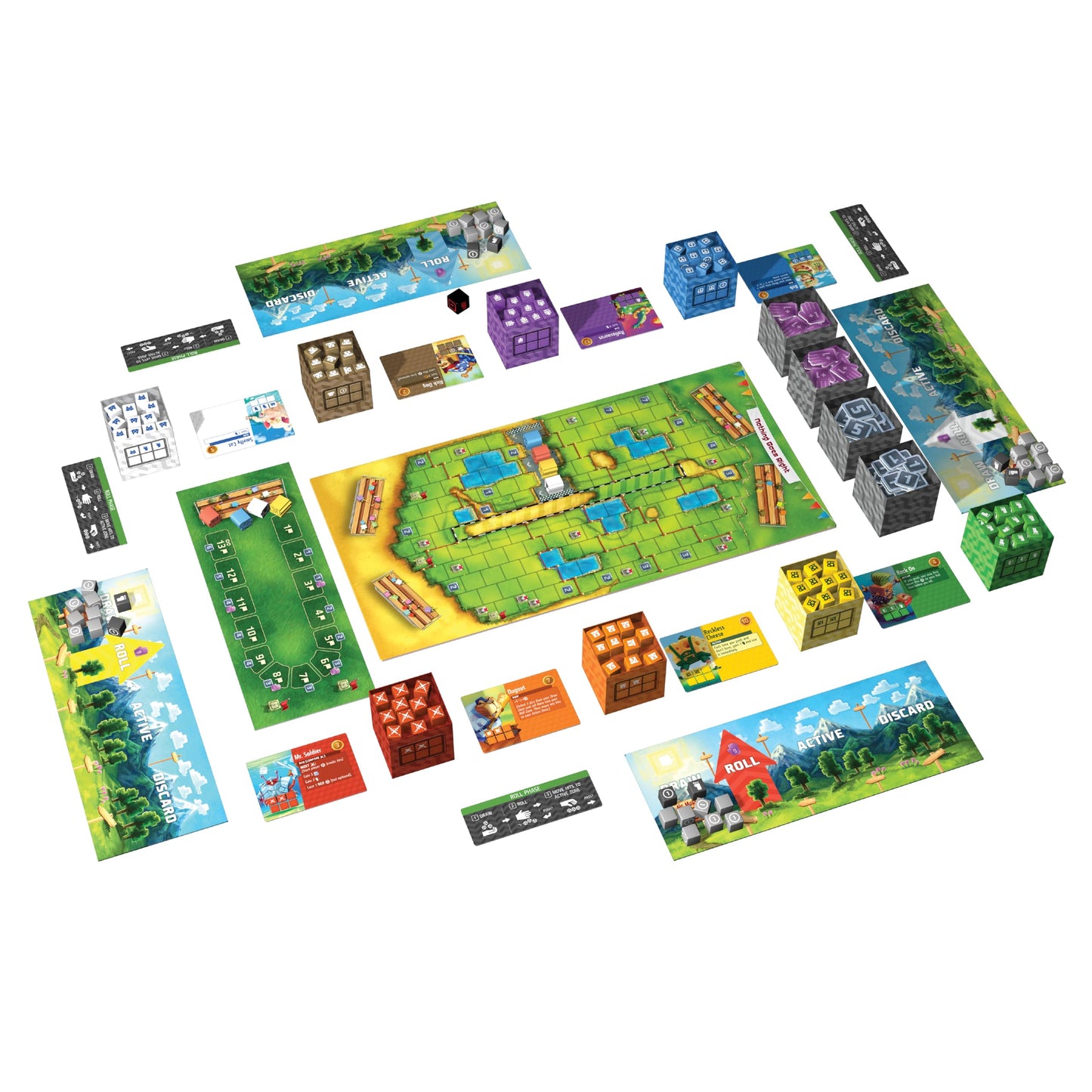 AEG Cubitos Board Game | Award-Winning Dice Racing Game | Push Your Luck Fun for The Whole Family | 2-4 Players | Ages 10+ | 30-45 Minute Playtime