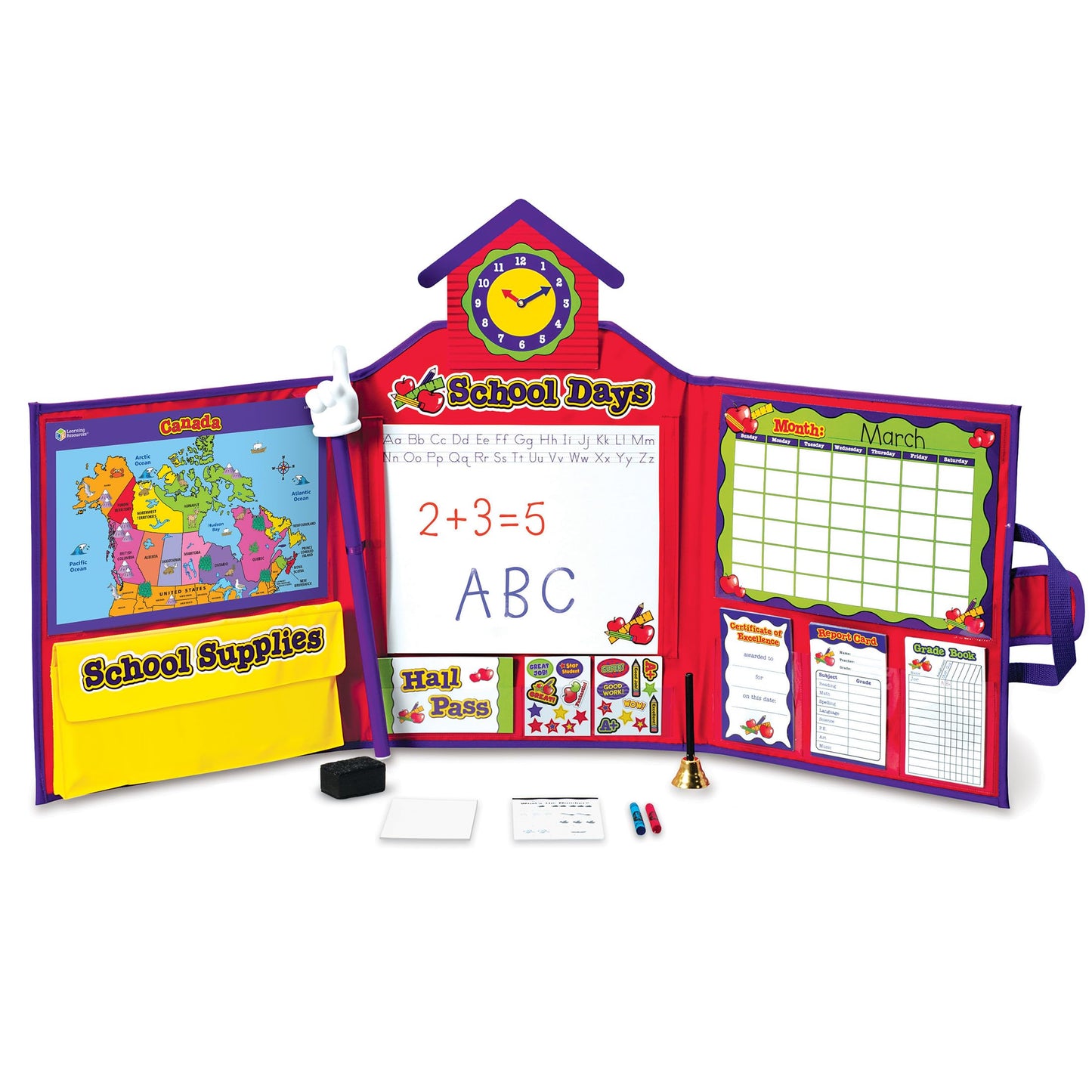 Learning Resources Pretend & Play School Set, Pretend Teacher Playset, 149 Pieces, Ages 3+ - Standard Packaging, Multicolored (LER2642)