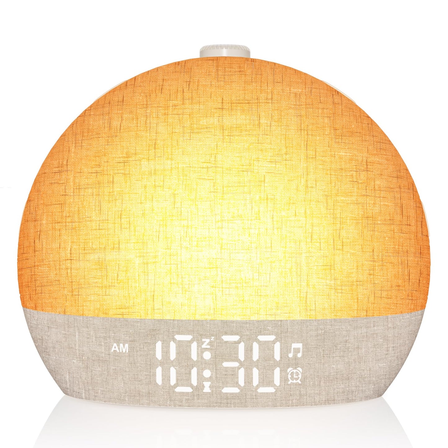 Wake Up Light Sunrise Alarm Clock, White Noise Sound Machine with 30 Soothing Sounds, Dimmable Night Lights, Sleep Aid, Snooze, Timer, Loud Alarm Clock for Heavy Sleepers Adults Kids, Ideal for Gift