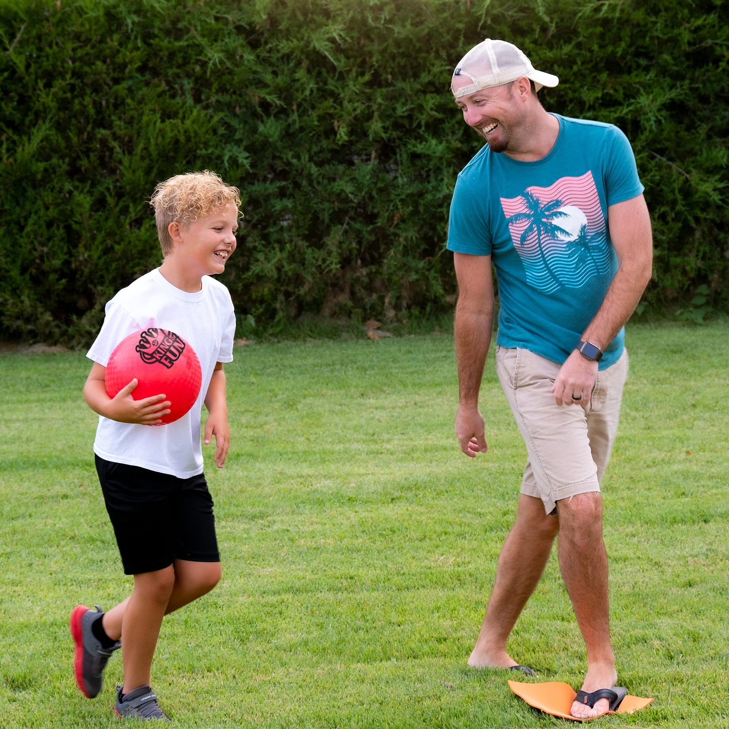 Hedstrom King of Fun Jumbo Oversized Kickball Set, Red