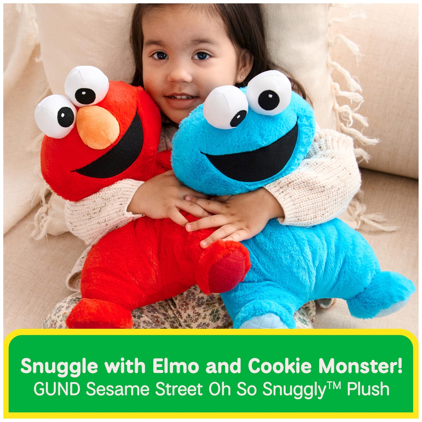 GUND Sesame Street Official Oh So Snuggly Elmo Plush, Plush Muppet, Sensory Toy, Sesame Street Stuffed Animals for Babies and Infants, Red, 12.5”