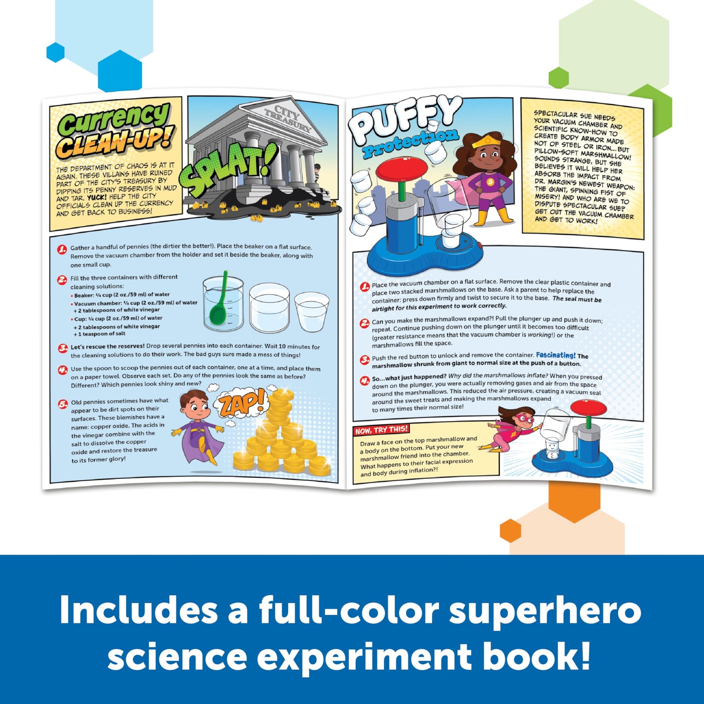 Learning Resources STEM Explorers Superhero Science!, 21 Pieces, Ages 6+, Science Kit, STEM Toys, Science for Kids