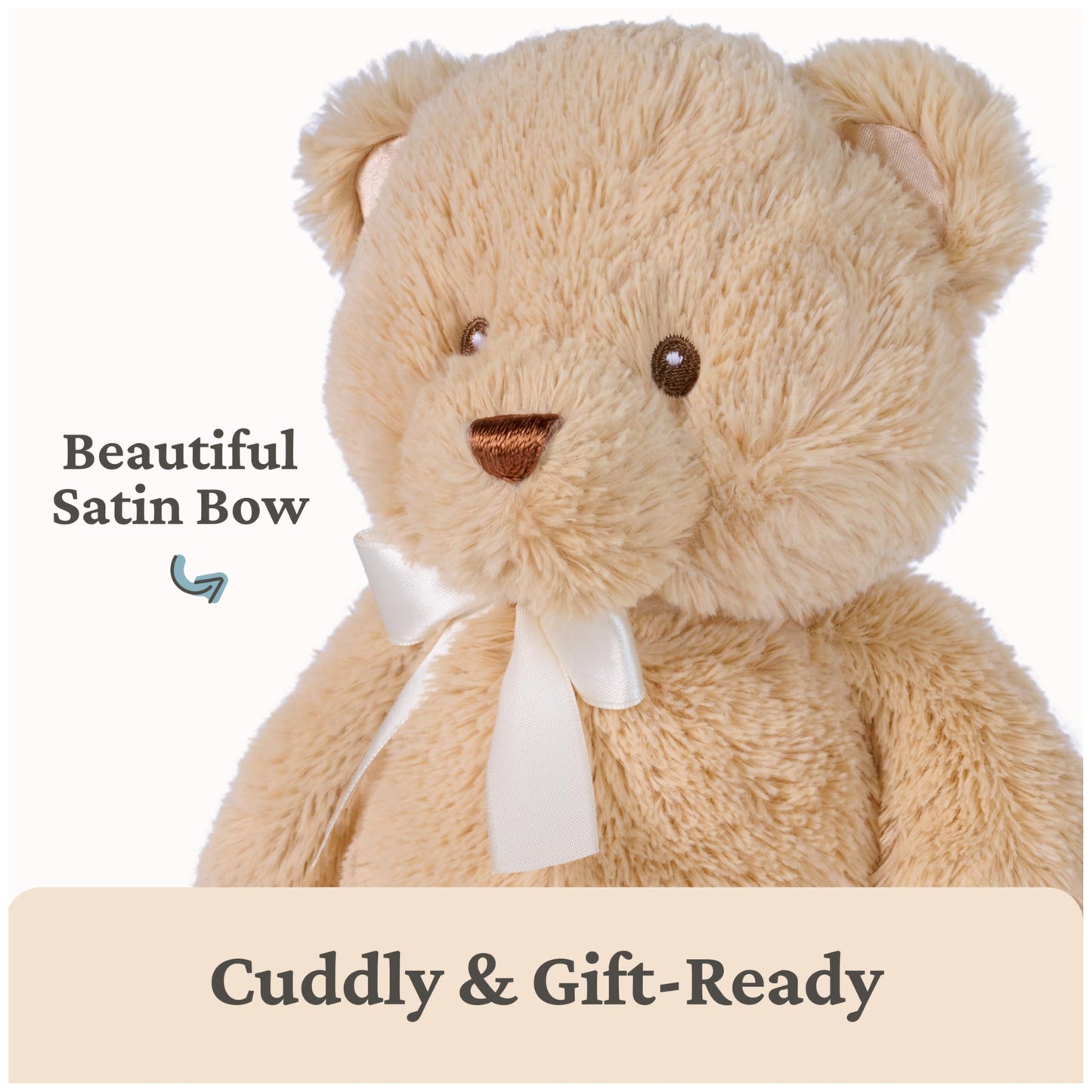 Baby GUND My First GUND Teddy Bear, Ultra Soft Animal Plush Toy for Babies and Newborns, Tan, 10”