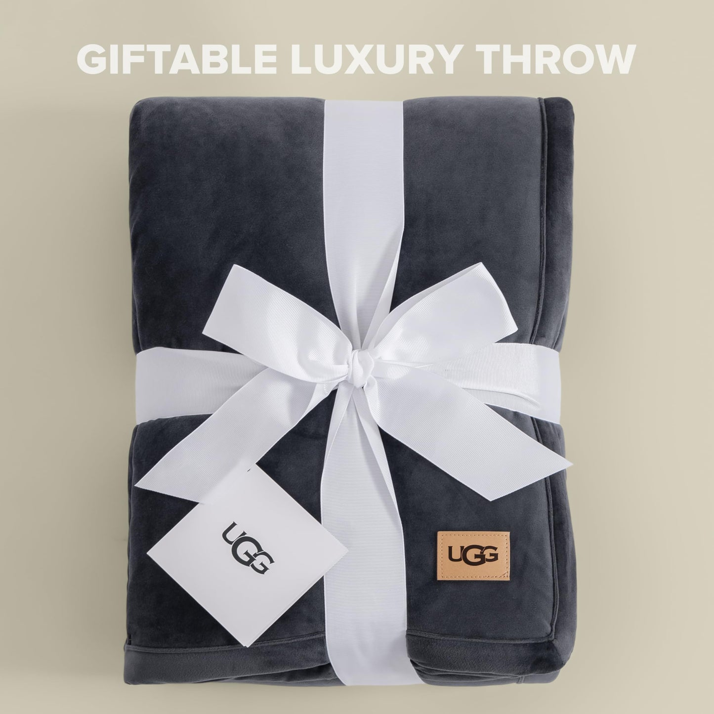 UGG Bliss Throw Blanket Plush Soft Fleece Fluffy Blankets for Bed or Couch Oversized Warm Reversible Machine Washable Medium Weight Home Decor Giftable Throw, 50-inch x 70-inch, Imperial Blue