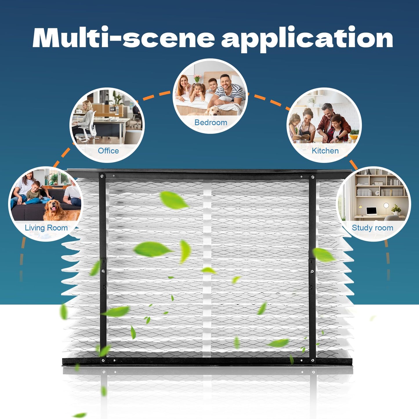 2-Pack 410 Replacement Filter Compatible with AprilAire Whole House Air Purifiers, Models 1410, 1610, 2410, 2416, 3410, 4400, MERV 11 Air Purifiers, Size: 16x25x4(Actual Size 16.1''x27.8"x4)