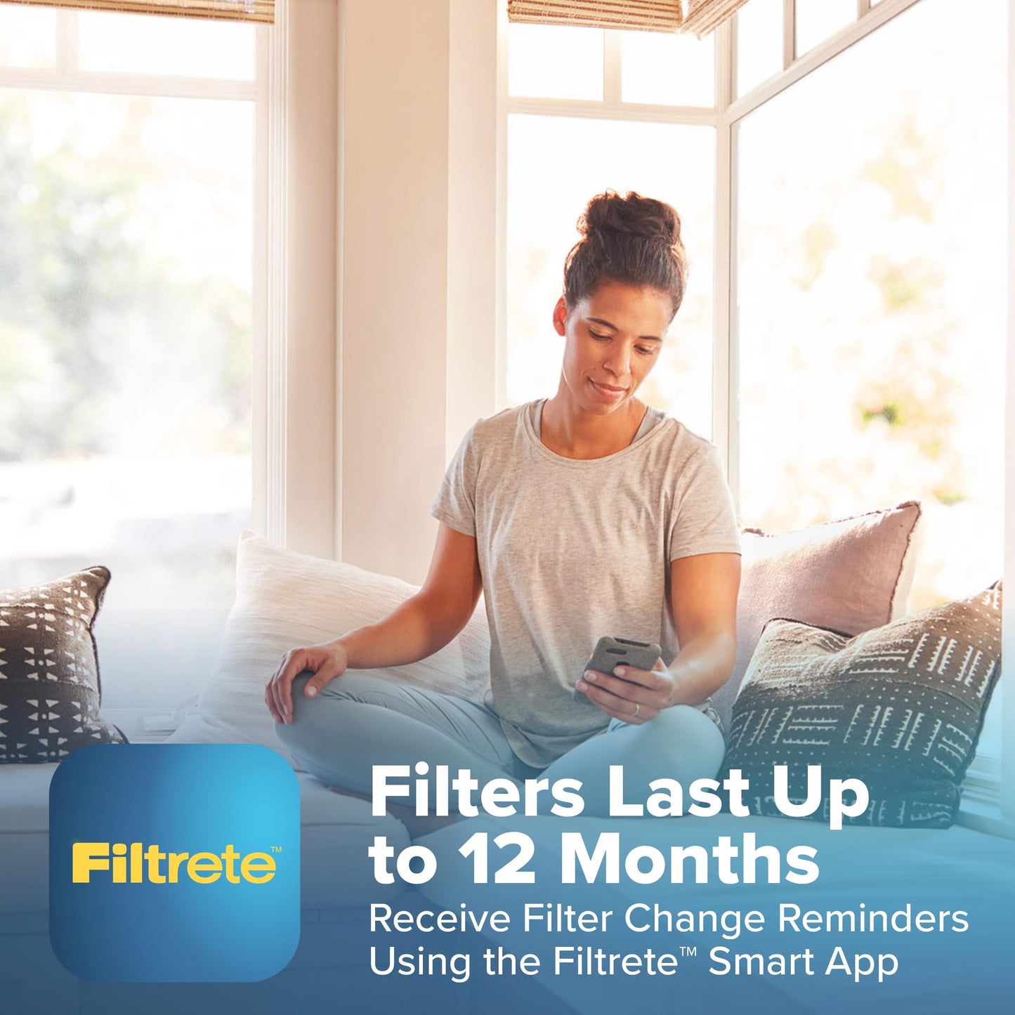 Filtrete 20x25x4 Refillable Air Filter Starter Kit, MPR 1550, MERV 12, 1 Reusable Air Filter Frame & 2 Air Filters, Fits Honeywell & Lennox, Allergen Bacteria & Virus, Actual size 19.88 x 24.62 x 4.25