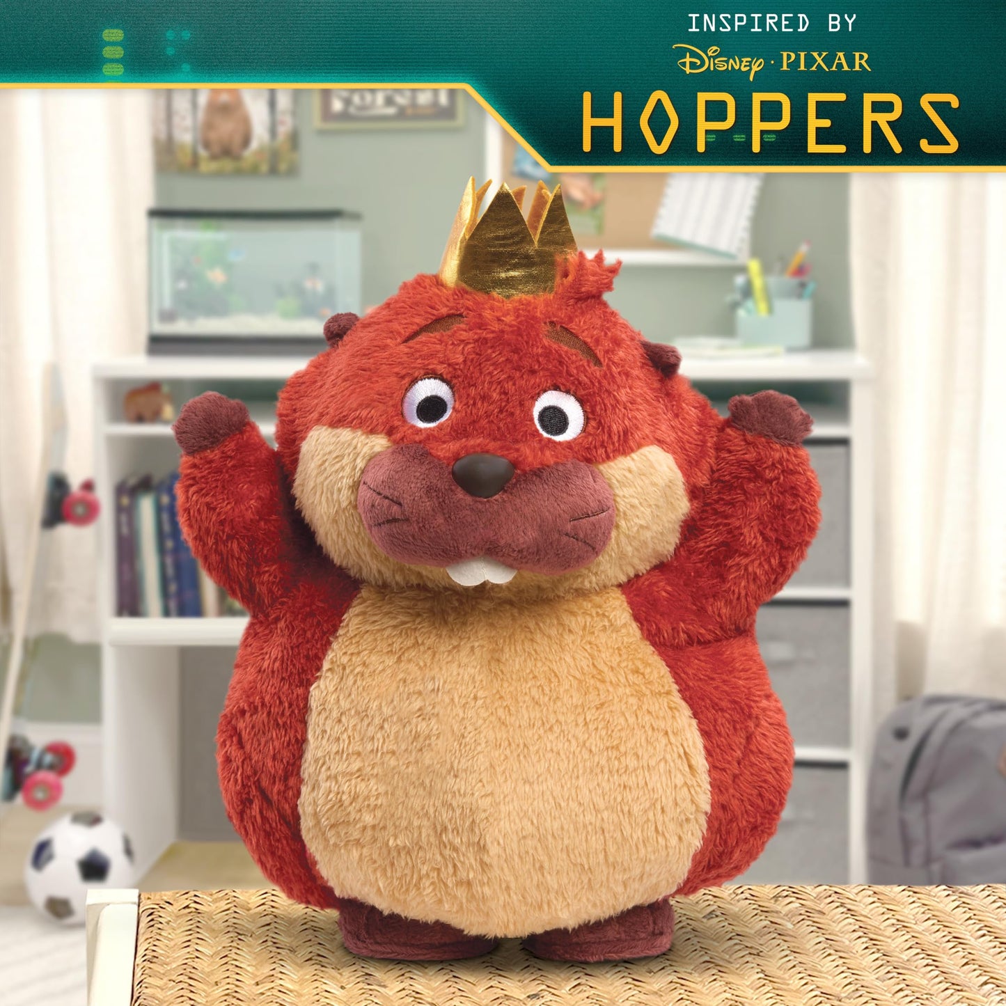 Hoppers Workin' Out King George Feat Plush, Kids Toys for Ages 3 Up, Gifts and Presents