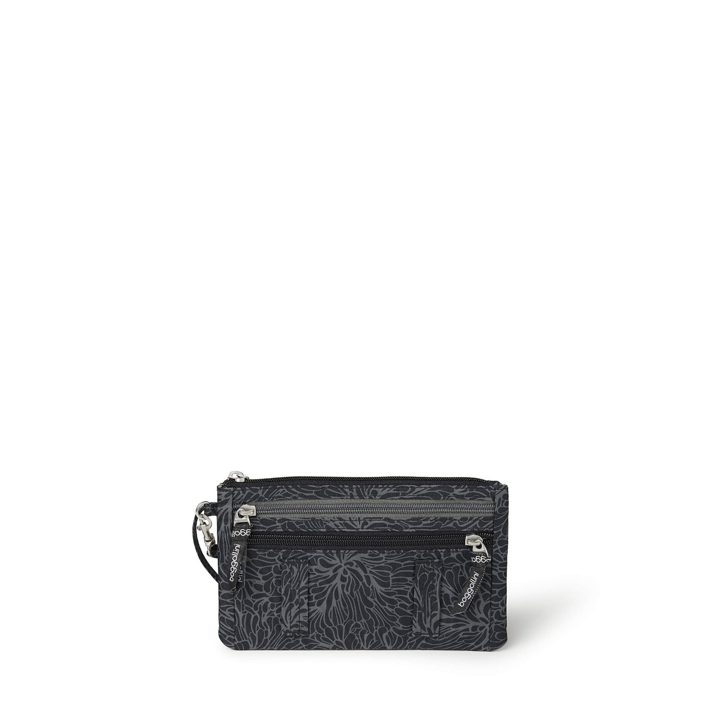Baggallini Unisex Adult Luggage Only Rfid Currency Organizer Travel Wallet, Midnight Blossom