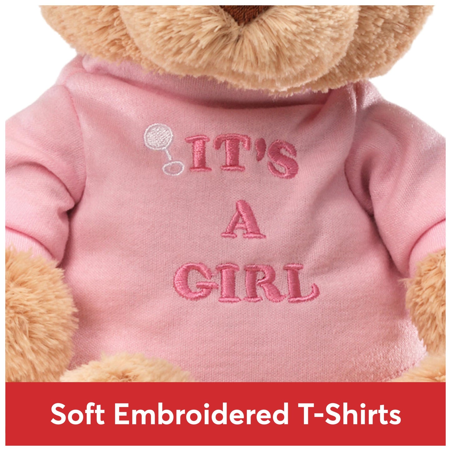 Enesco Its A Girl 7.5" Bear Plush