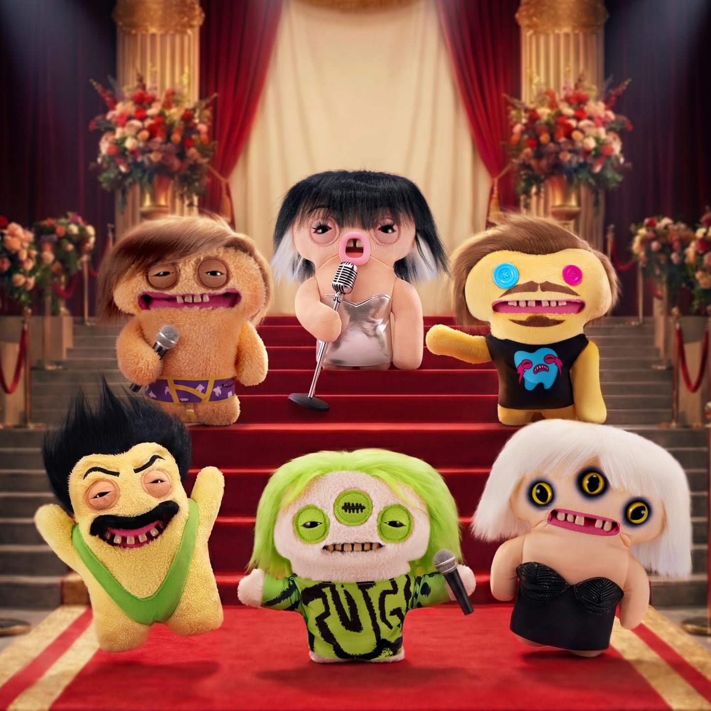 Fuggler Fugg Stars Series 2 9 Inch Plush Collectible Toy (Lady Fugg) by ZURU Featuring Funny Ugly Monster Design with Wild Expressions, Unique Personalities, and Chaotic Style for Fans and Collectors