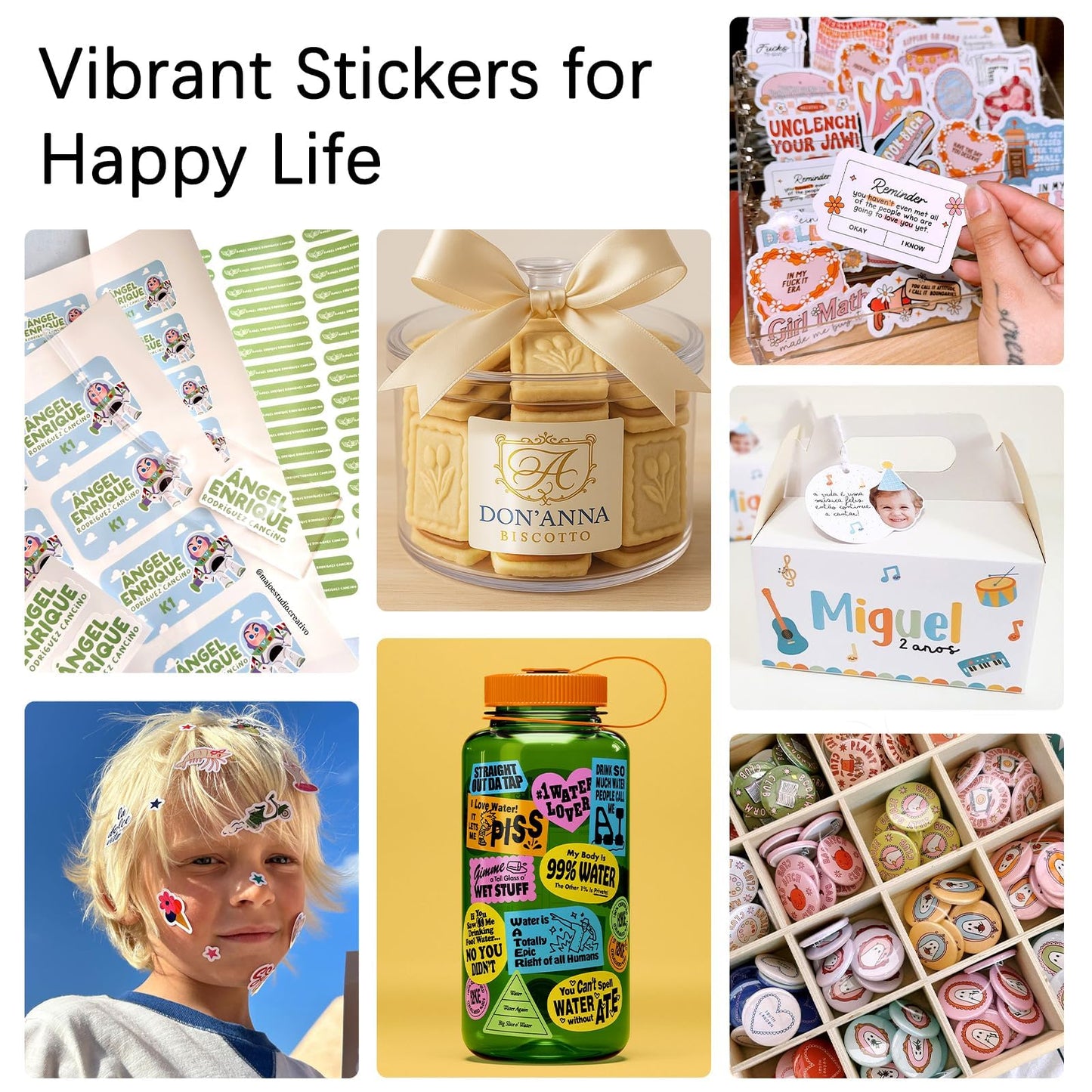 QYH Glossy Sticker Paper for Inkjet & Laser Printer - 160 Sheets Waterproof Printable Vinyl, Compatible with Cricut/Silhouette, Vivid Prints for DIY Crafts, Small Business 8.5x11in