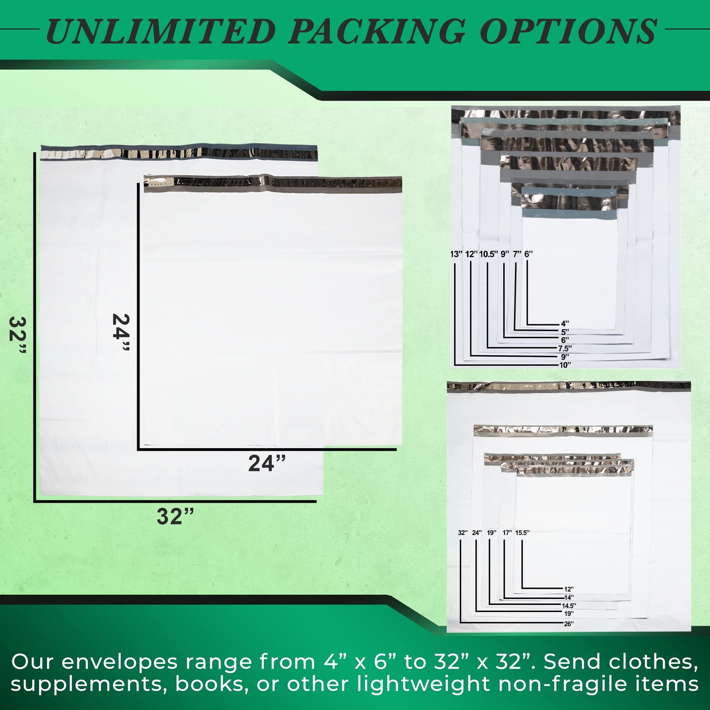 2000 Pack Secure Seal White Poly Mailers - 5x7 Safe Shipping Bags - E-Commerce Self Sealing 2 Mil Poly Envelopes