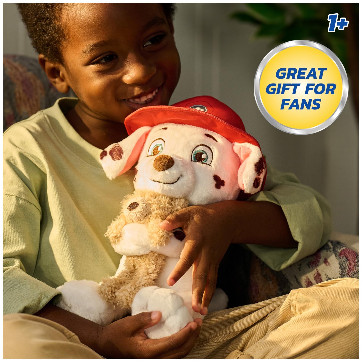 GUND PAW Patrol Marshall with Toothpick Teddy Bear, Official Marshall Plush Toy, Dog Stuffed Animal for Ages 1 and Up, 9.5”