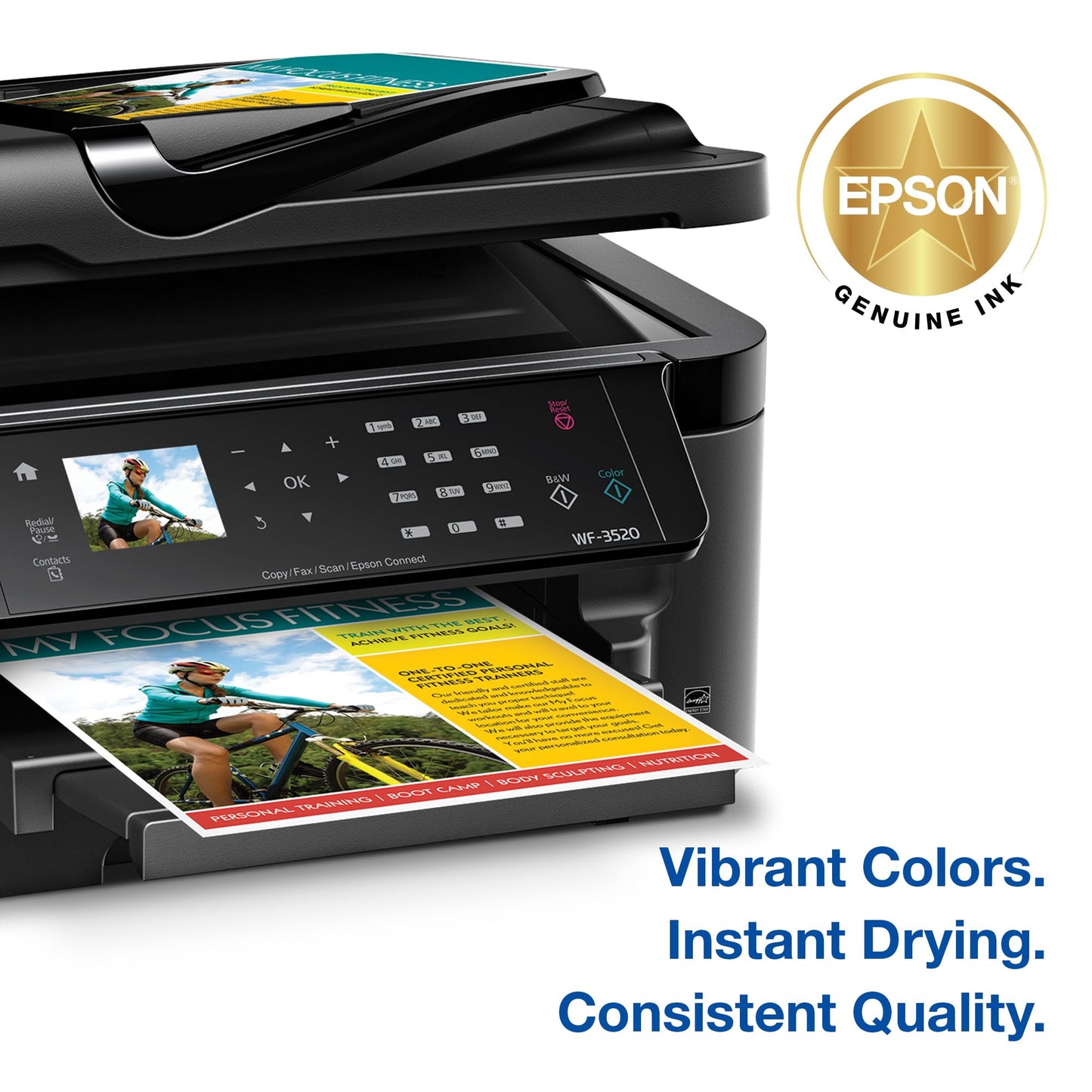EPSON 126 DURABrite Ultra Ink Color Combo Pack For WF-3520, 3530, 3540, 520, 545, 630, 633, 635, 645, 7010, 7510, 7520, 840, 845 and other select models