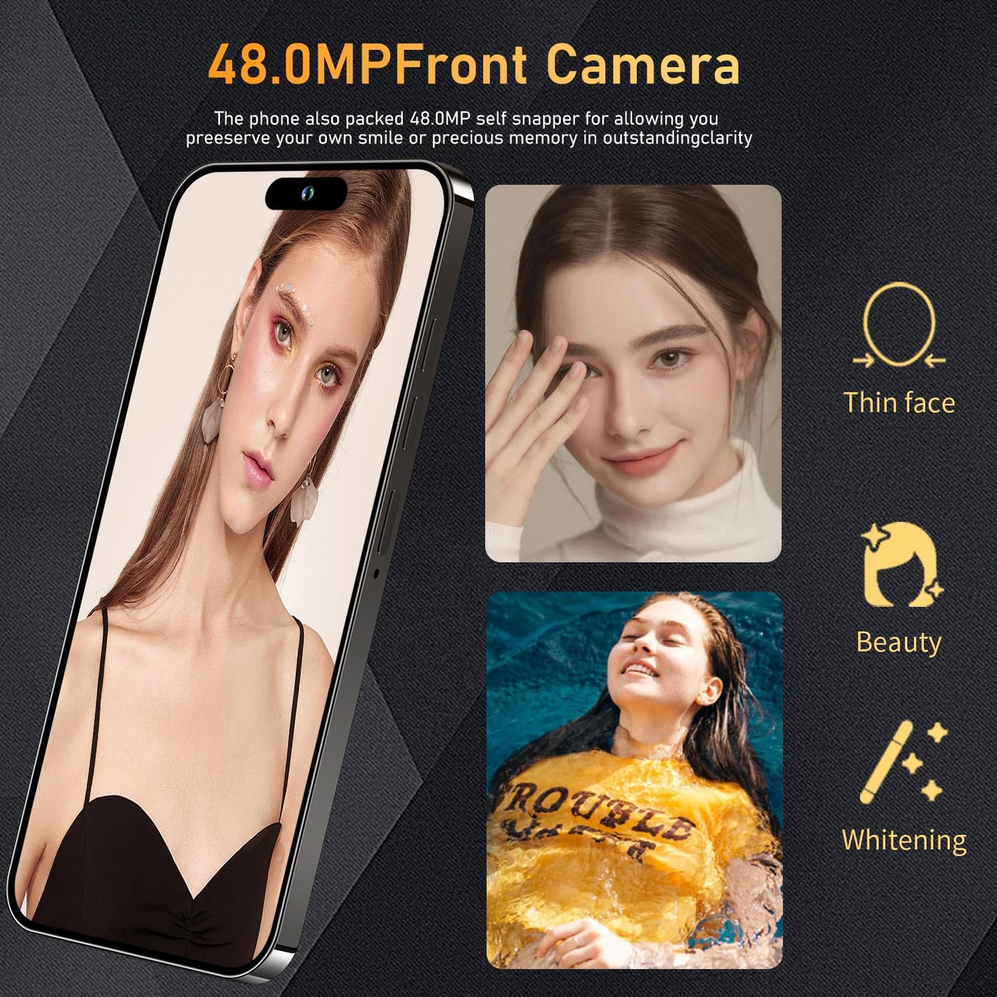 14 Ultra Smartphone Unlocked Cell Phone,Battery 6800mAh 6.82" HD Screen Unlocked Phones,16+512GB Android 14 with 128GB Memory Card,Dual SIM/Fingerprint Lock/Face ID/GPS (Black, 16+512GB)