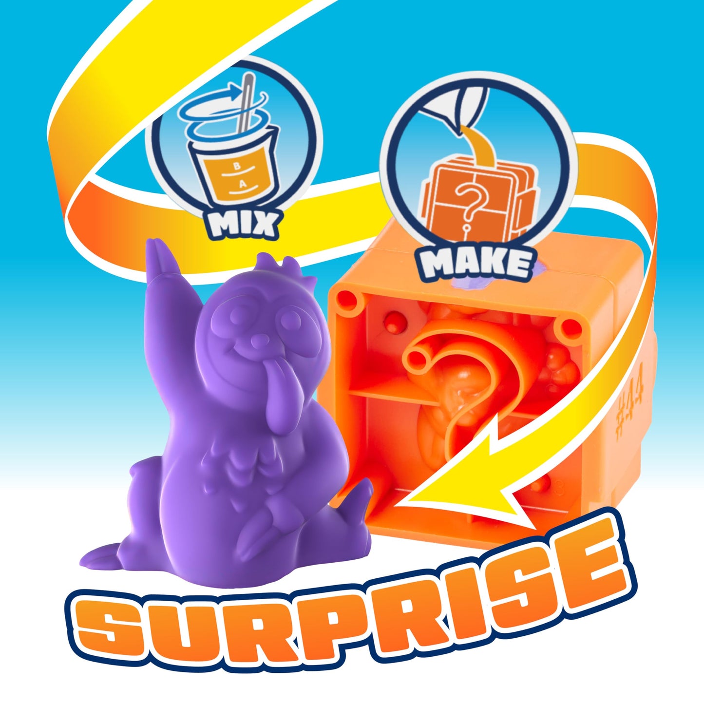 Elmer's Squishies Mix and Match, Kids DIY Activity, Squishy Toys Kit, Creates 4 Mix and Match Characters, 24 Piece Set - Slime Fun, Arts & Crafts, Creative Gift for Ages 6+
