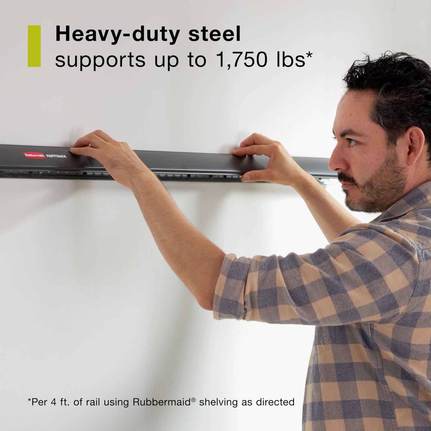 Rubbermaid Fasttrack Garage Storage Utility Hooks 7 Piece Black All in One Rail Hook Kit and Tool Organizer Heavy Duty for Home/Garage/Shed/Garden