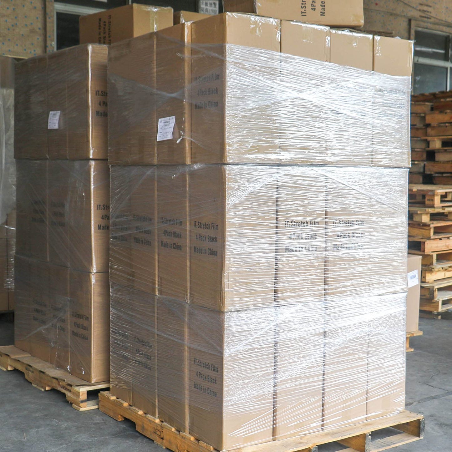 BOMEI PACK Clear Stretch Wrap Industrial Strength 12" x 1000 Ft 3 Pack - 80 Gauge Thick - Clear Plastic Cling, Stretch Film Rolls for Packaging Moving Packing Pallets