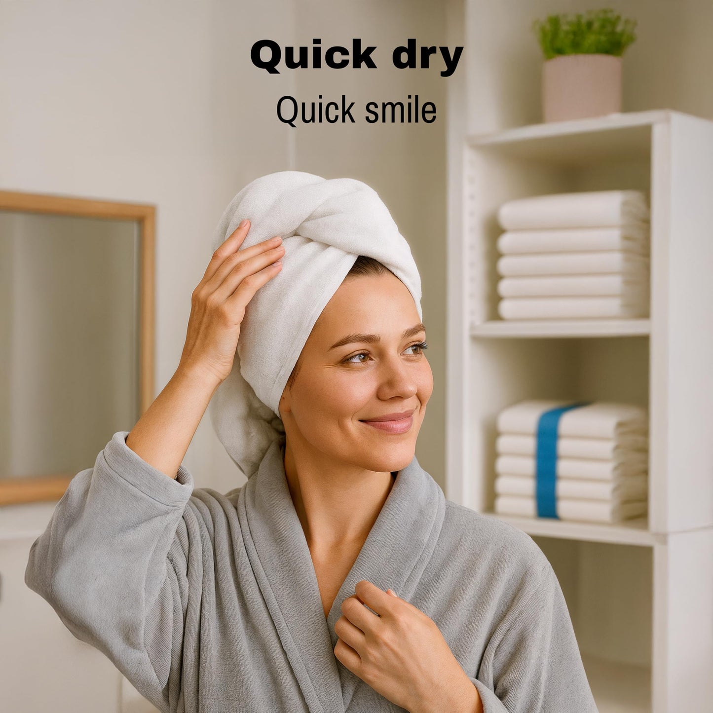 JMR 12 Pack Thin 100% Cotton Utility Towels (22x44 White) - Quick-Dry, Lightweight & Economical for Pets, Gym, Cleaning, Kitchen, Travel, Hair, Auto - Practical Multi-Use Space Saver, Bulk Value