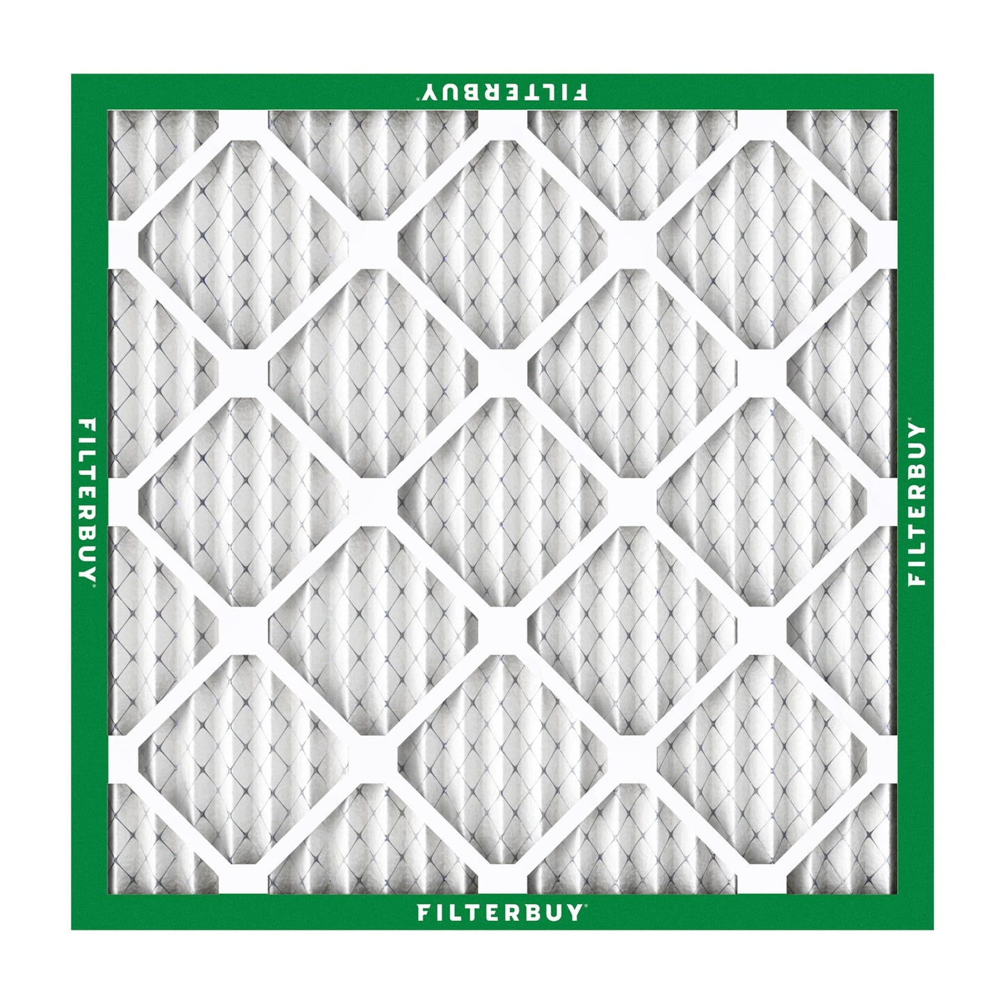 Filterbuy 12x12x1 Air Filter MERV 8 (MPR 700) Dust Defense Replacement (6-Pack), Electrostatic Pleated HVAC AC Furnace Filters, Made in USA (Actual Size: 11.75 x 11.75 x 0.75)