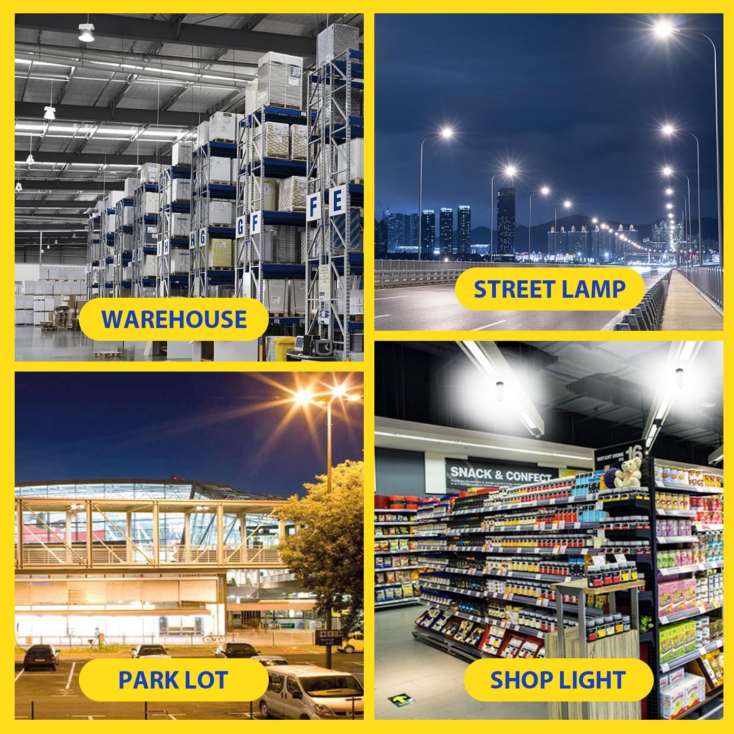 480 Volt 150W E39 Mogul Base LED Bulb, LED Corn Cob Light Bulb 21,000 Lm 5000K Daylight, 400w-600w MH/HPS Replace for Garage Warehouse High Bay Parking Lot Lighting Commercial & Industrial AC200-500V