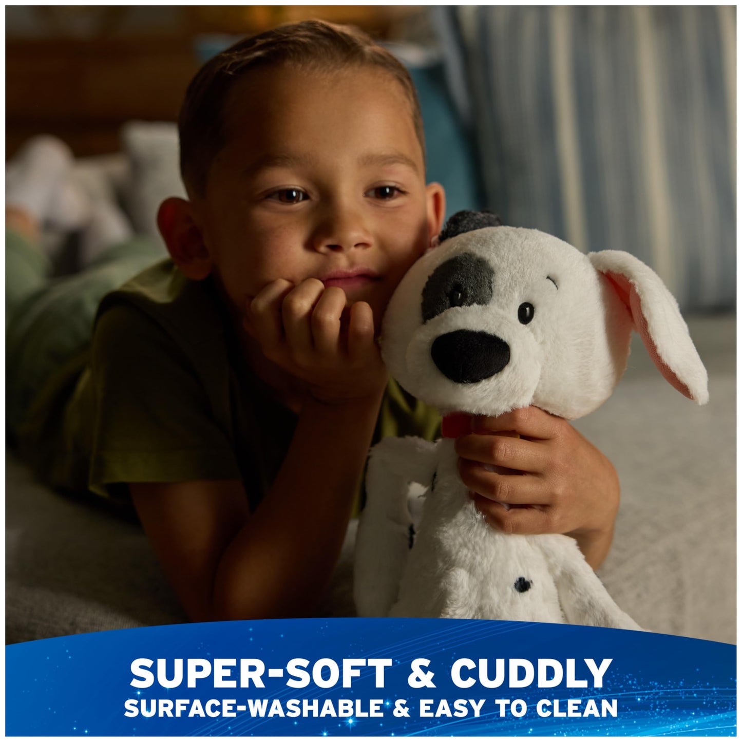 GUND Disney Official Patch Toothpick Plush, 101 Dalmatians, Puppy Stuffed Animal for Ages 1 and Up, White, 15”