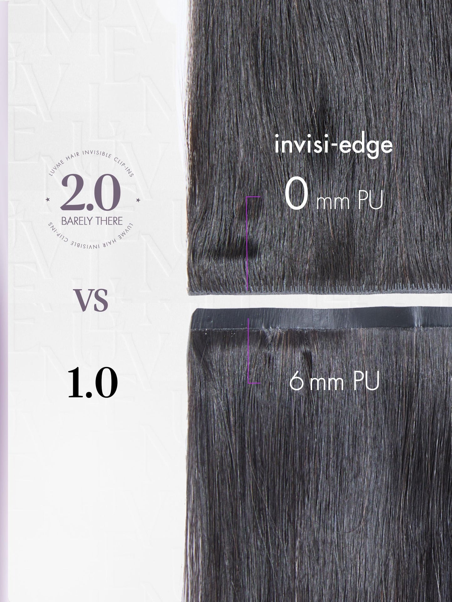 LUVME Invisible Clip in Hair Extensions Real Human Hair, Remy Human Hair Extensions Clip ins for Women, Natural Human Hair, 16 inch 110g 7Pcs, Natural Black