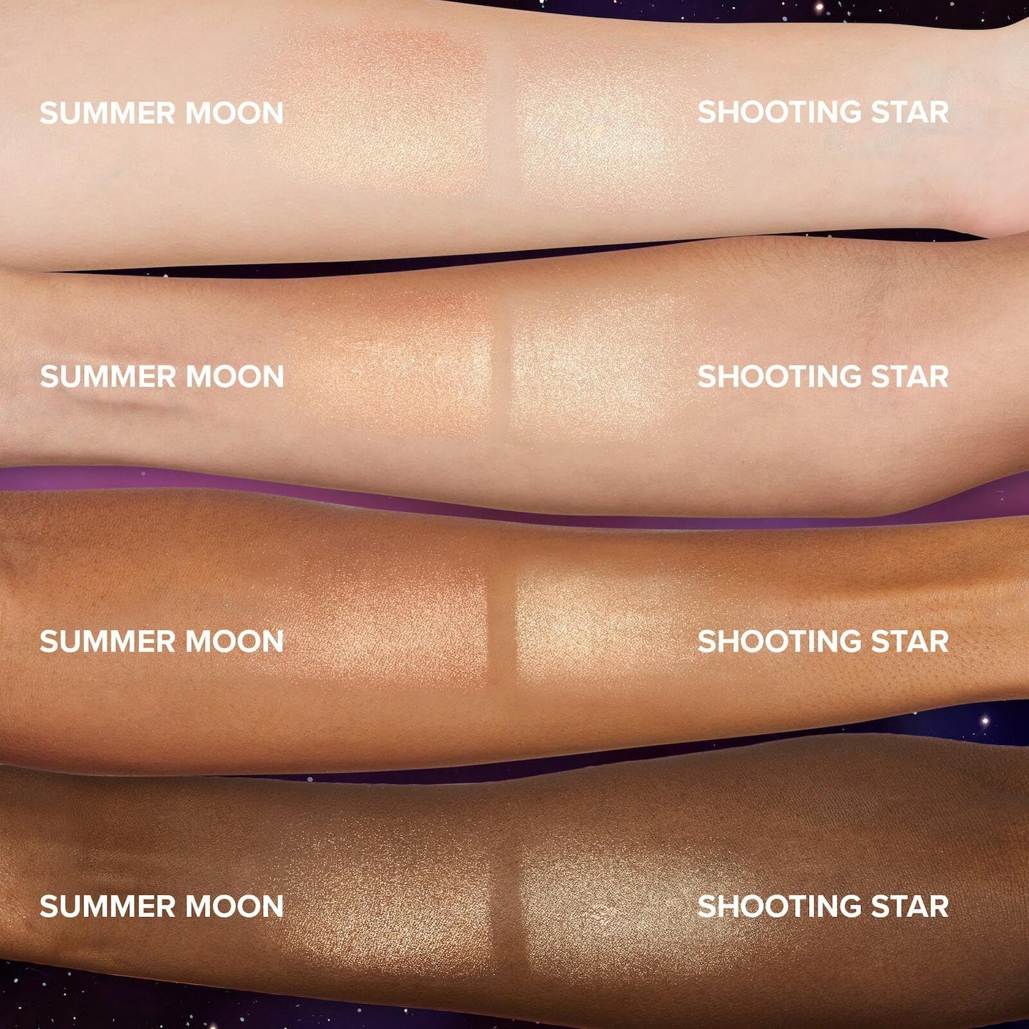 Too Faced Moon Crush Highlighter | Blendable, Weightless, Shimmer + Luminous Glow Finish, 0.25 Ounce, Shooting Star