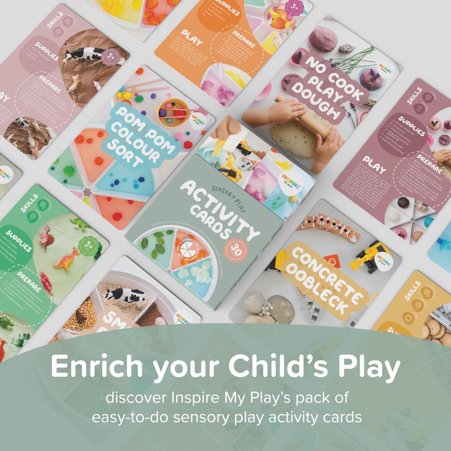 Inspire My Play Sensory Bin with Lid - Sensory Bins for Toddler Crafts - Kids Sensory Toys for Autistic Children - Creativity for Kids - Sensory Activities for Toddlers