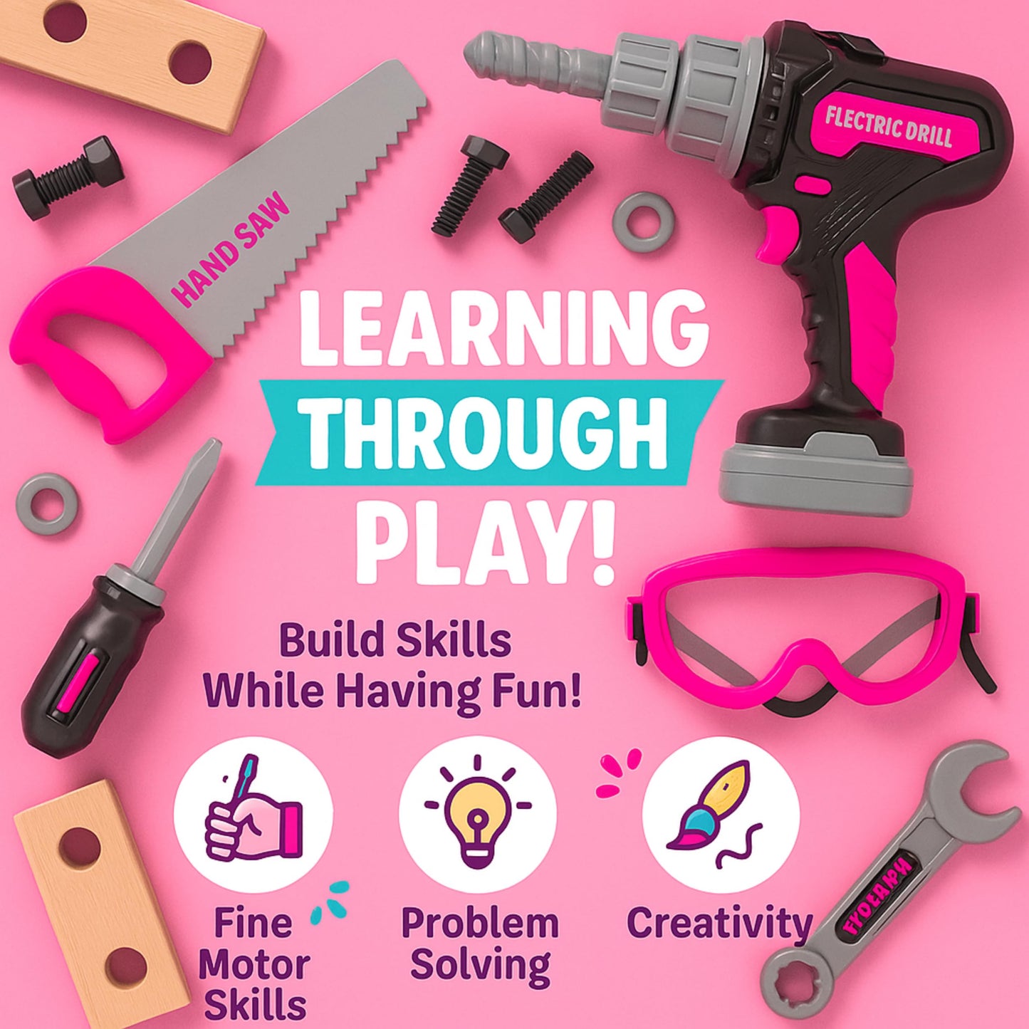 Kids Construction Tool Set Toy