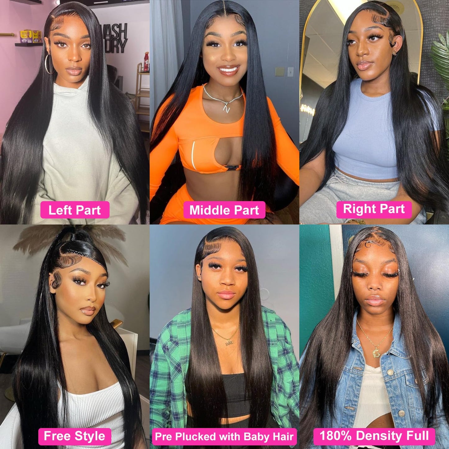 mengkai 26 Inch Lace Front Wigs Human Hair Pre Plucked Glueless Lace Front Human Hair Wigs Bleached Knots with Baby Hair 13x4 Frontal Wigs Human Hair HD Lace Straight Lace Front Wigs Human Hair