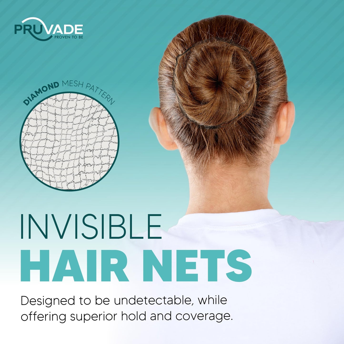1000 Pack Invisible Hair Nets for Women & Men | Elastic 24" Mesh Hair Net for Buns, Long Hair & Short Hair - Hairnets for Ballet Dancers, Sleeping, Wig Storage, Food Service & More