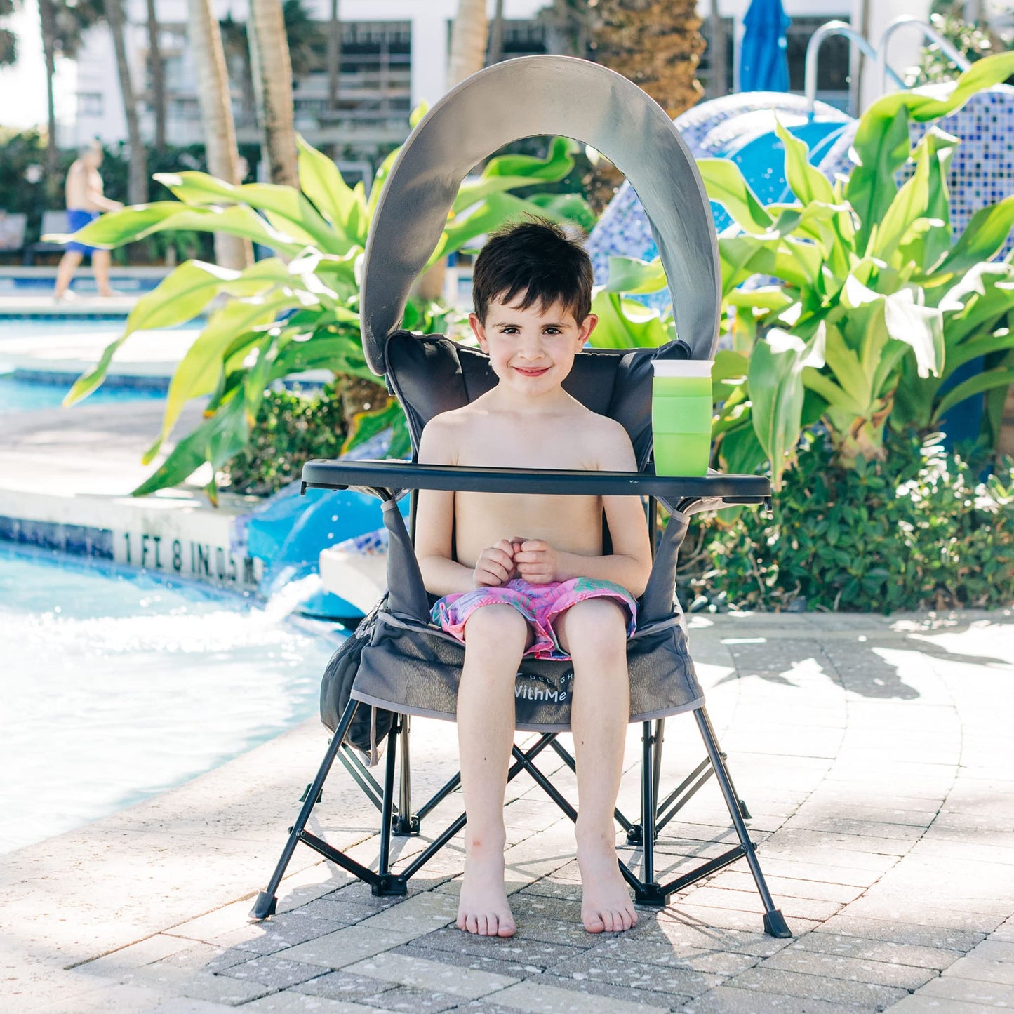 Baby Delight Go with Me Grand Deluxe Portable Chair | for Kids | Indoor and Outdoor | Grey