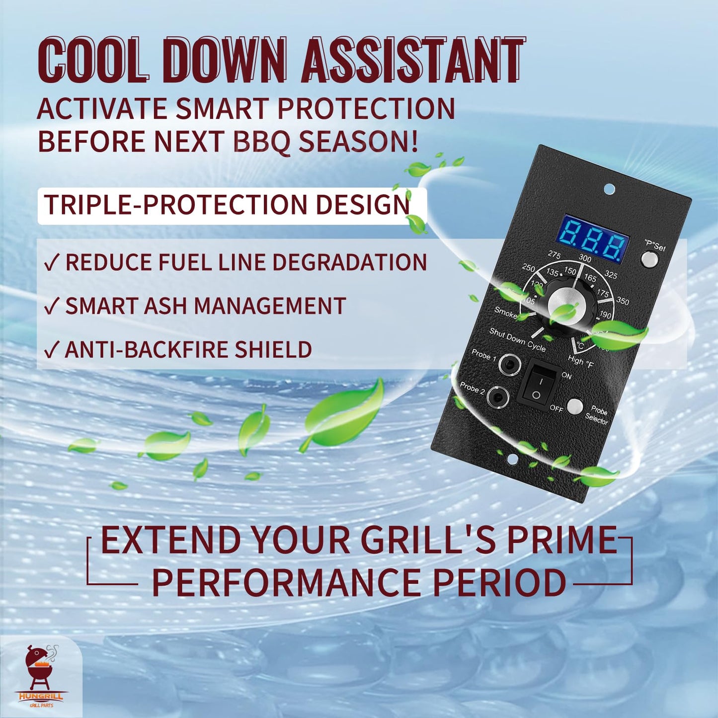 Upgraded PID Digital Pro Control Board (Item#365) Compatible with Traeger Pro Gen 1 Pellet Grill & Smoker - Complete Replacement Kit with Digital Controller, Hot Rod, RTD Probe & Dual Meat Probes