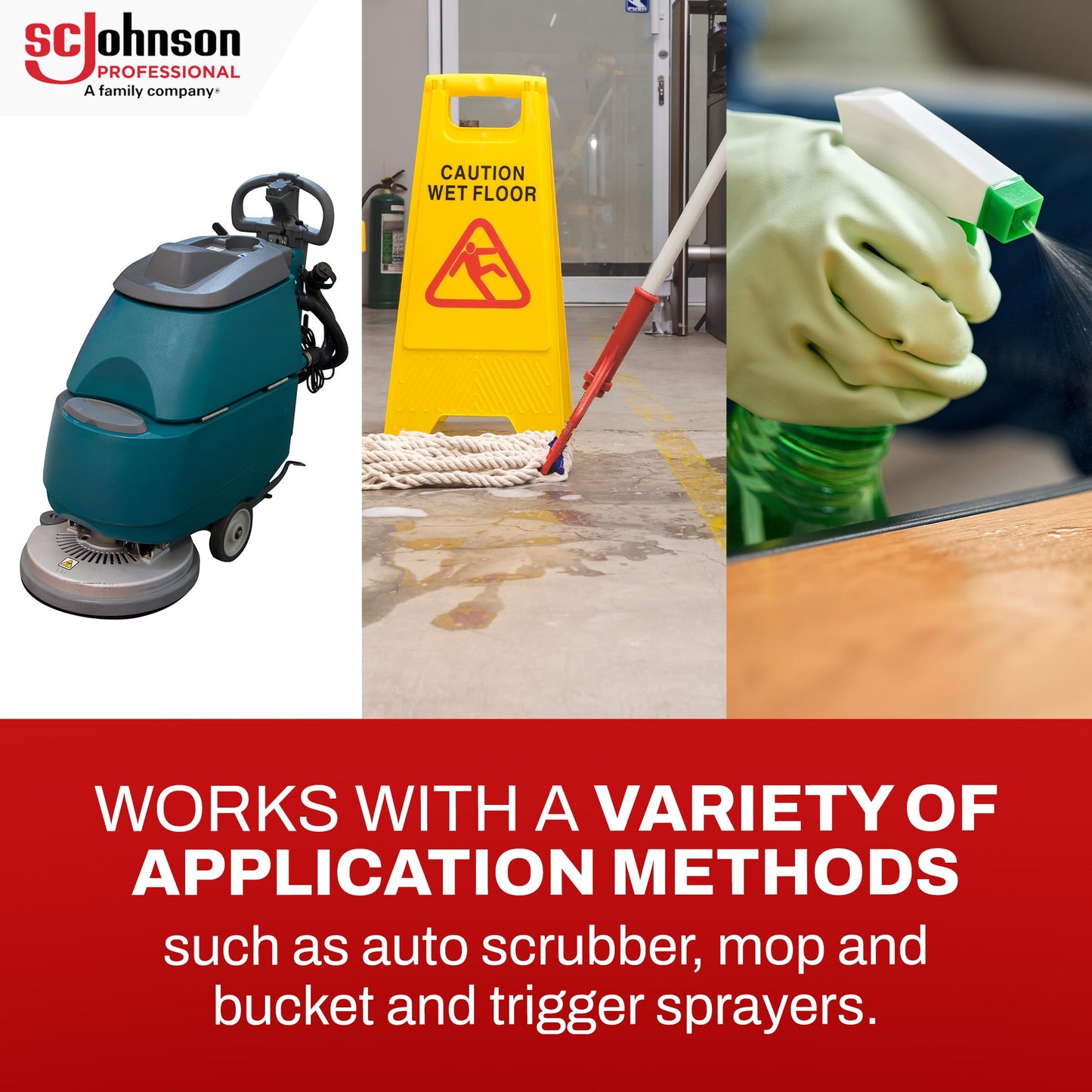 SC Johnson Professional Heavy Duty Neutral pH Floor and Surface Cleaner, Floor Cleaner Concentrate, 32 fl. oz. Bottle, Case of 2, for Professional Use Only