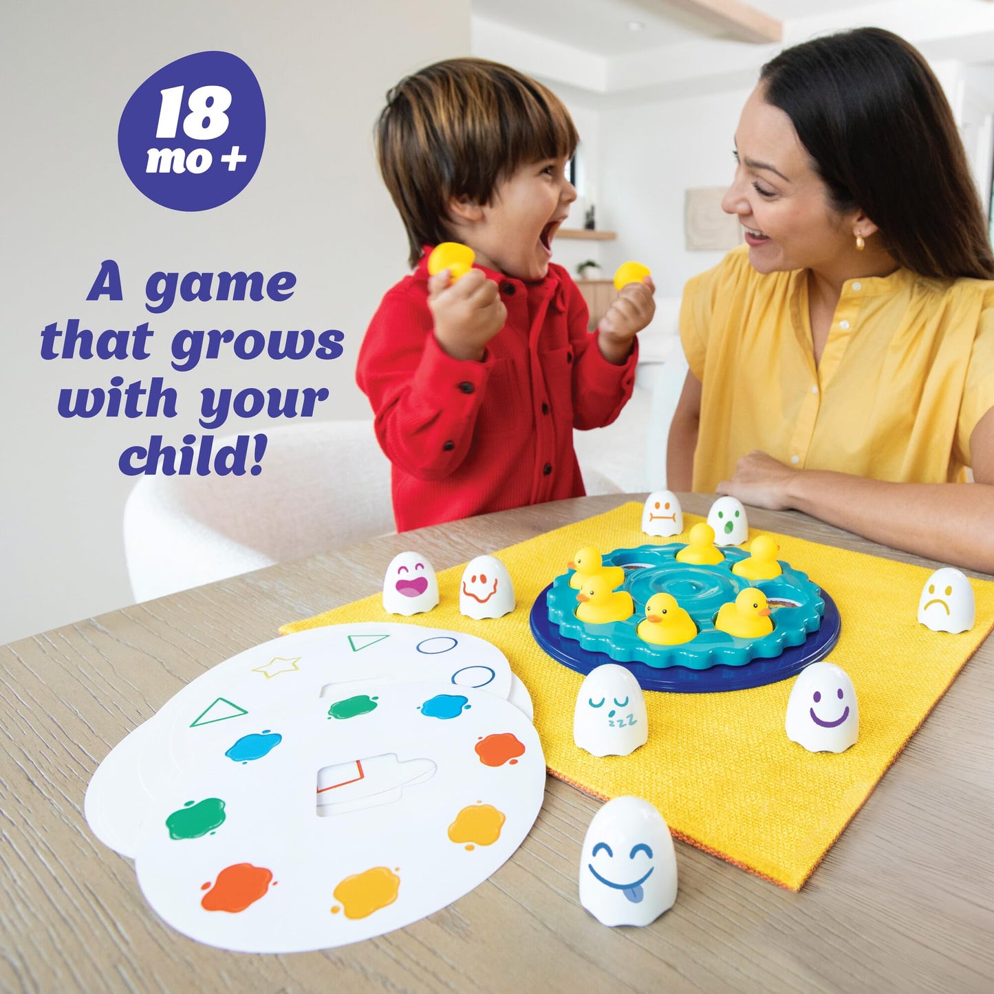 MindWare Dizzy Duckies Early Learning Matching Game - Preschool Game for Toddlers