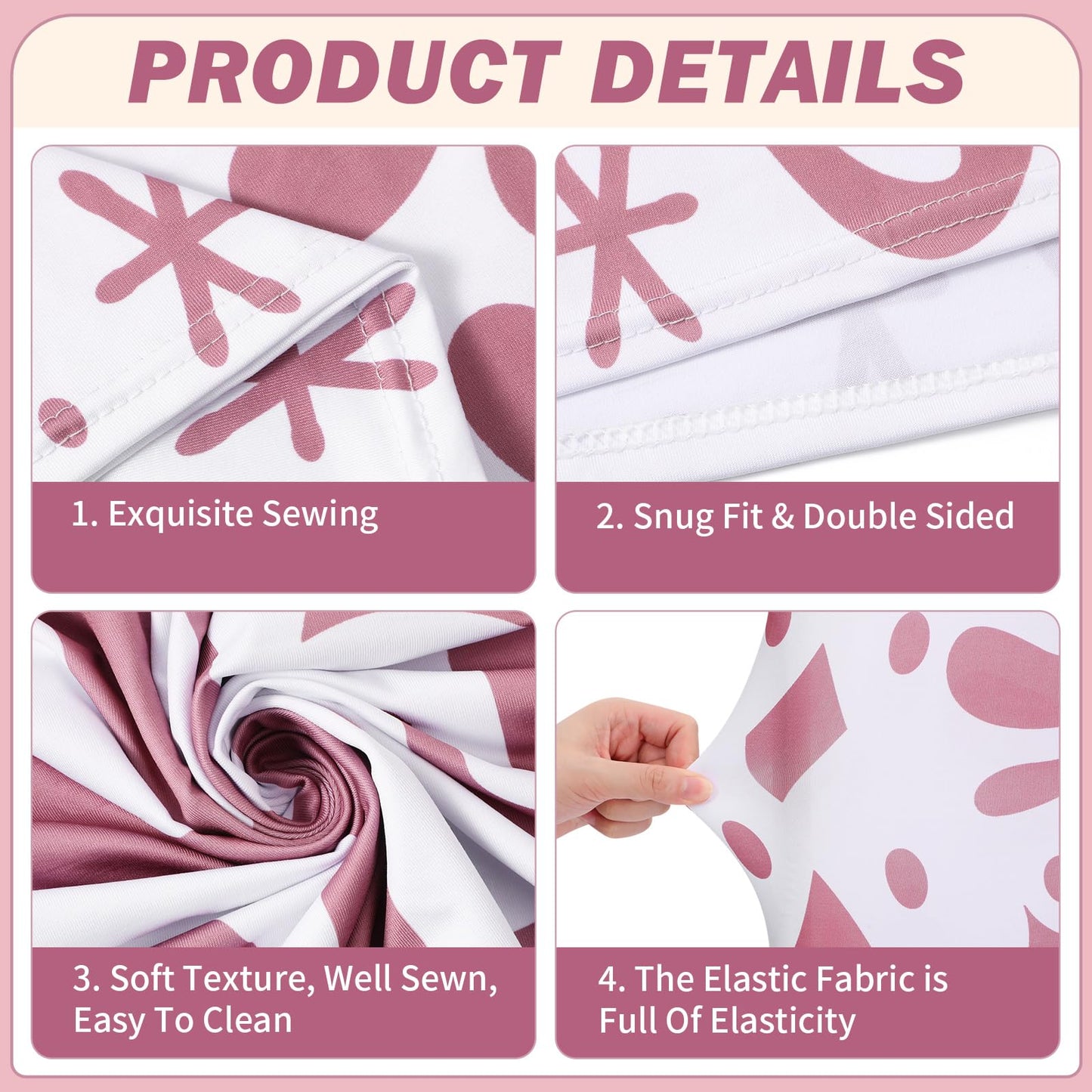 Tegeme 2 Pcs Mexican Fiesta Theme Arch Covers Backdrop Stretchy Fabric Covers for Cielito Lindo Party Decoration Baby Shower Birthday Bridal Shower(Rose Red)